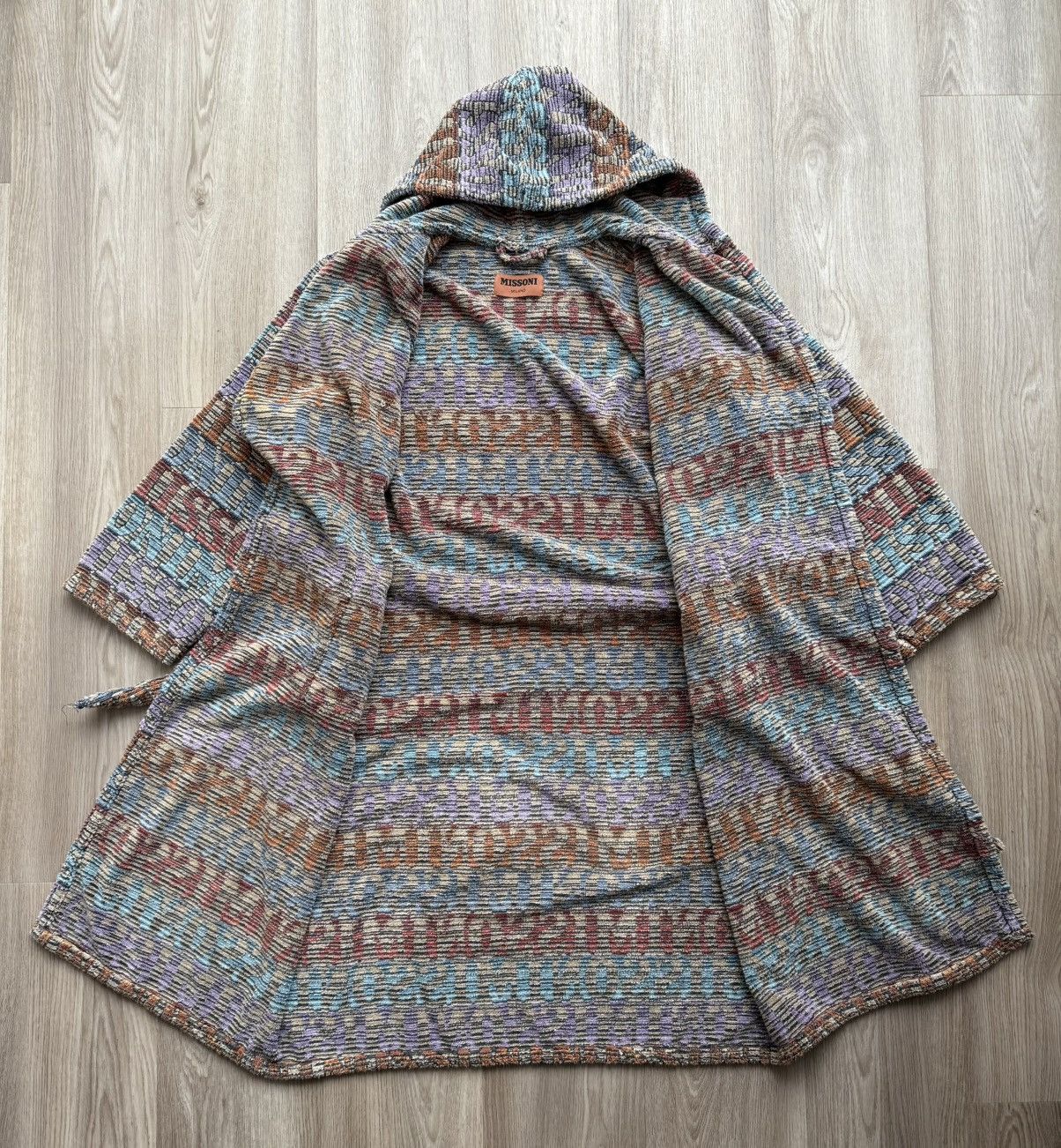 Missoni Missoni Multicolor Monogram Bathrobe With Belt Unisex Size ONE SIZE - 9 Thumbnail
