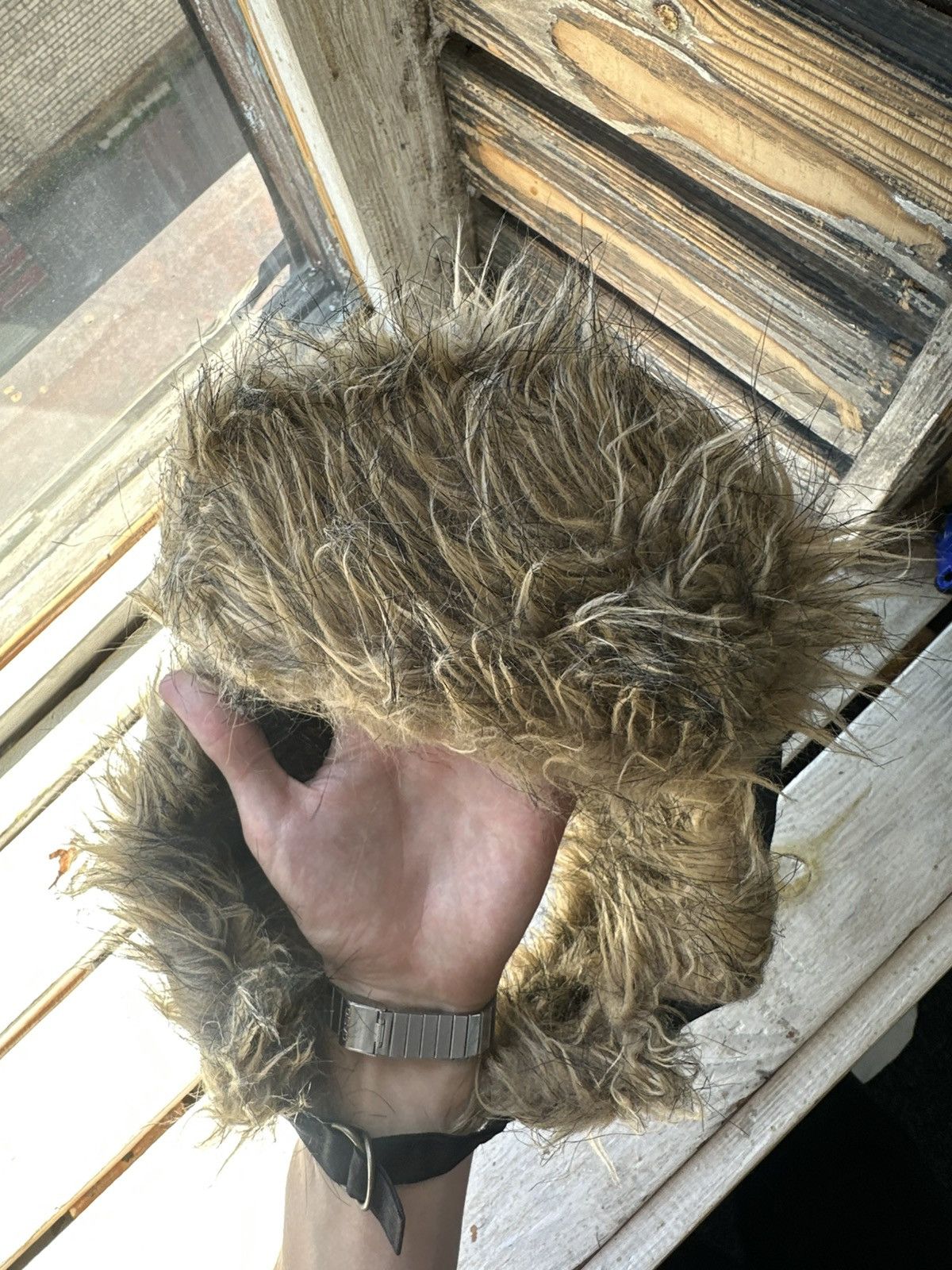 Japanese Brand 🚨Vintage Y2K Fuzzy Fur Ushanka Hat RARE BLACK Size ONE SIZE - 8 Thumbnail