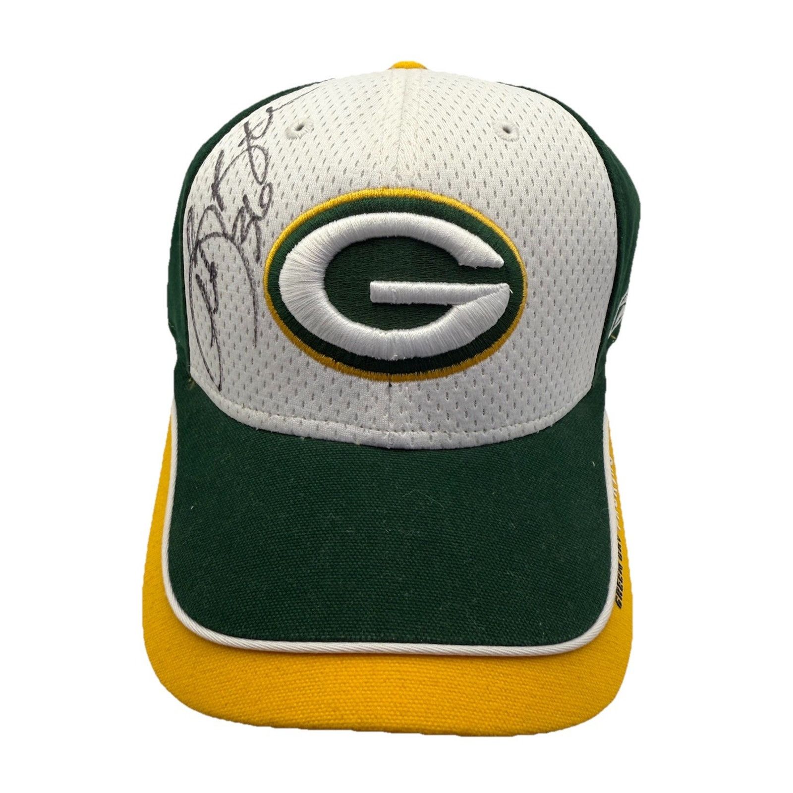 Reebok HOF Leroy Butler Autographed Green Bay Packers On Field Hat Size ONE SIZE - 1 Thumbnail