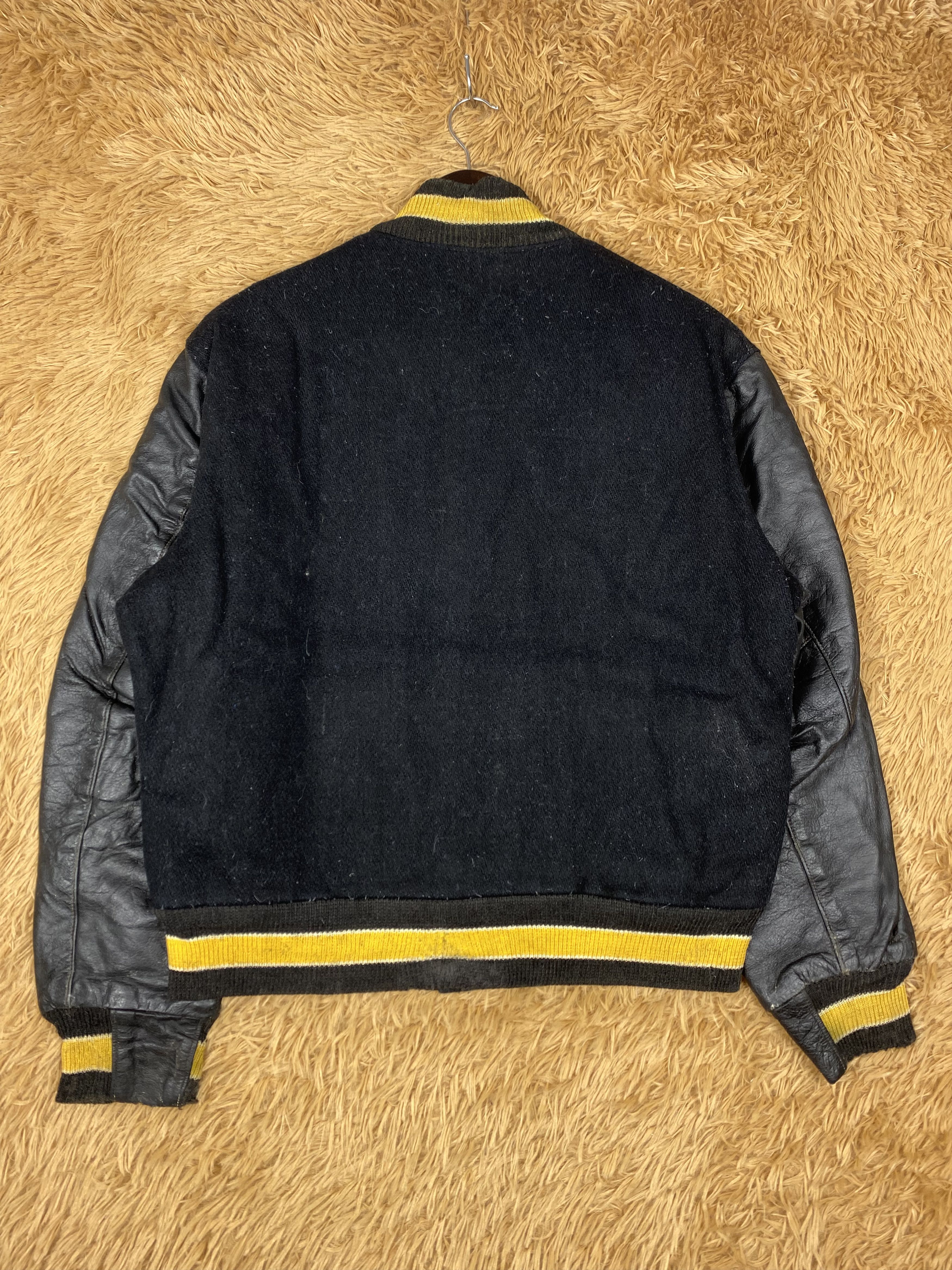 Golden Bear Vintage Golden Bear Sleeve Leather Varsity Jacket DJ0442 Size US M / EU 48-50 / 2 - 5 Thumbnail