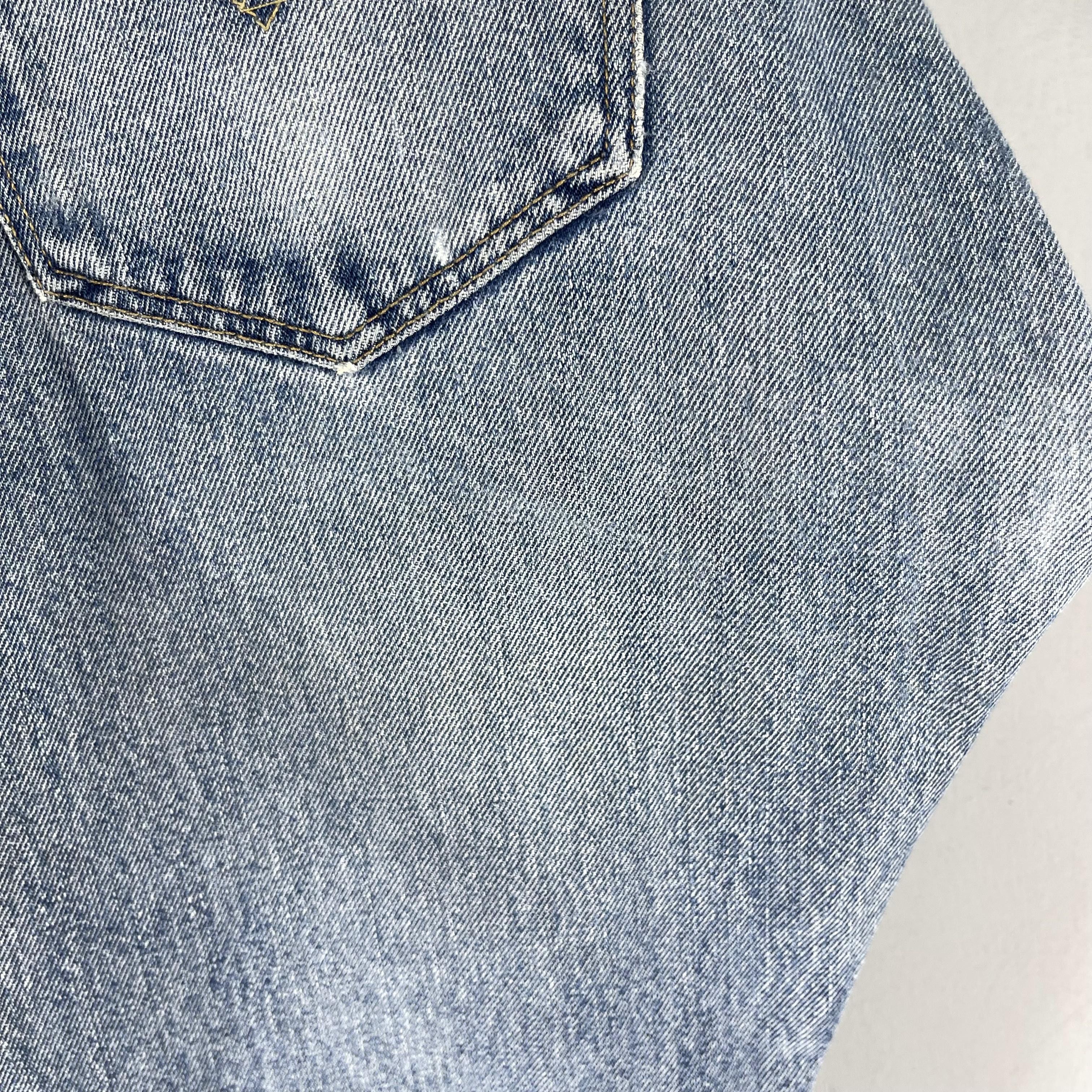 Levi's Vintage Clothing × Vintage W33 L28 Vintage Levis 501 Distressed Reinforced Jeans Size US 33 - 14 Thumbnail