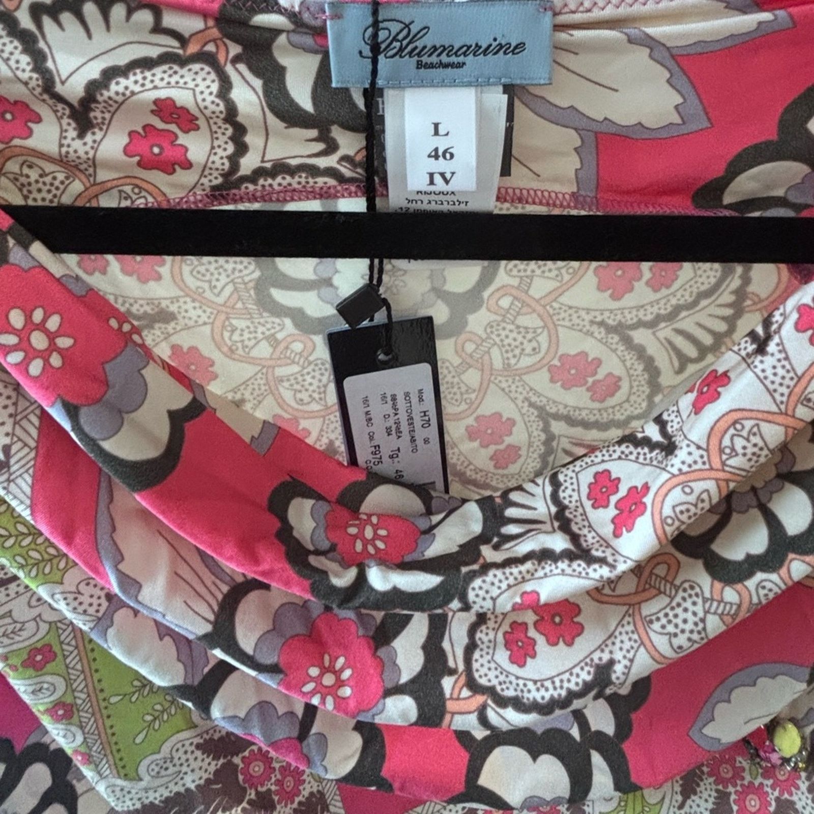 Blumarine NWT Blumarine Pink and Green Floral Dress Women's Size L Size L / US 10 / IT 46 - 3 Thumbnail