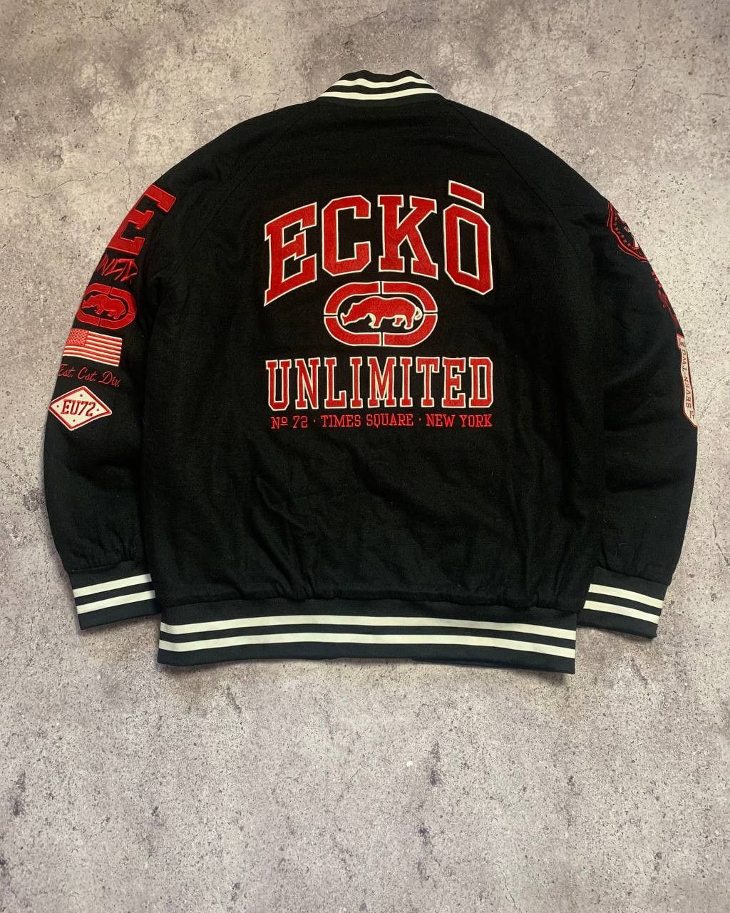 Mens Vintage Ecko Unltd Bombers down puffer jacket y2k rap
