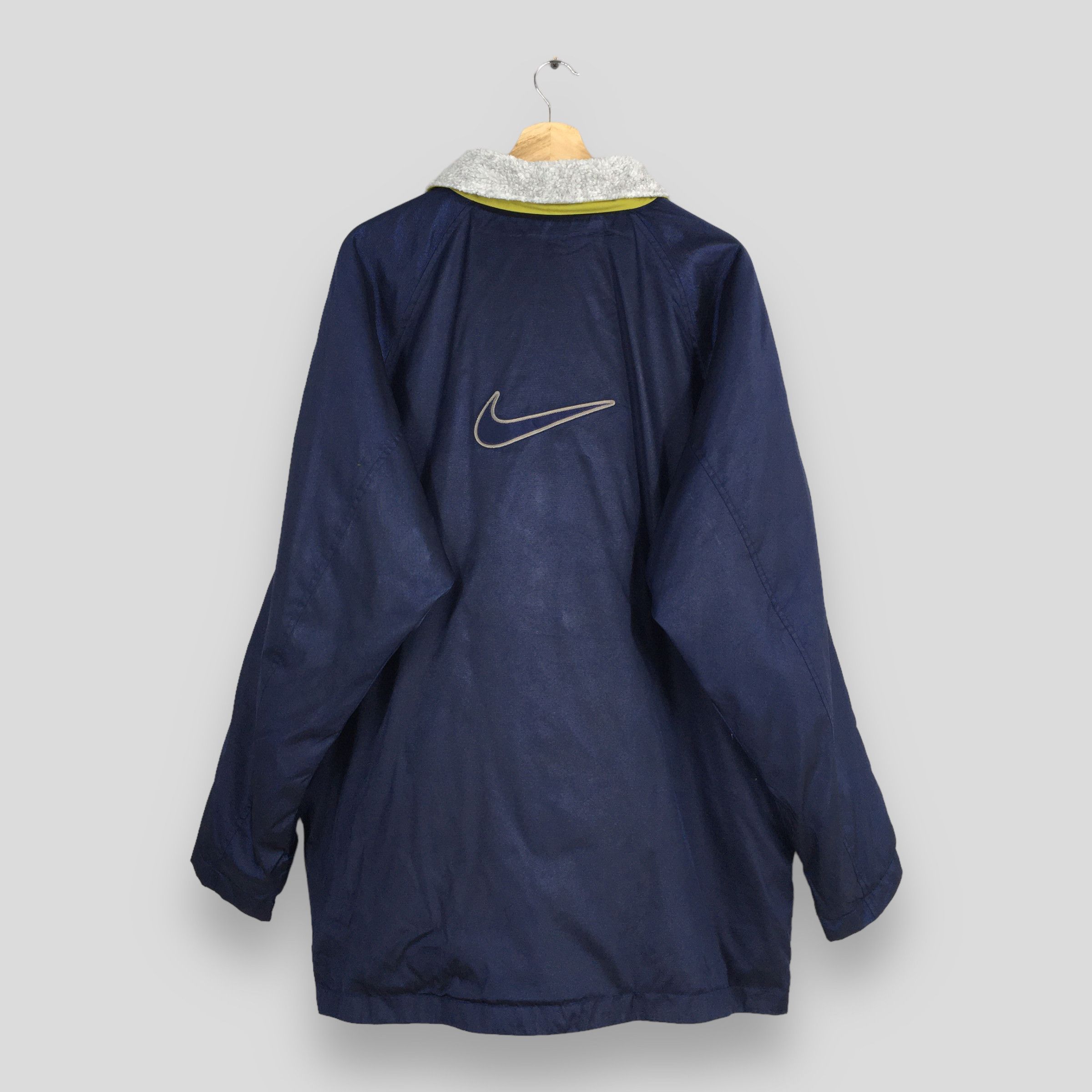 Nike Vintage 90's Nike Swoosh Blue Jacket Large Size US L / EU 52-54 / 3 - 8 Thumbnail