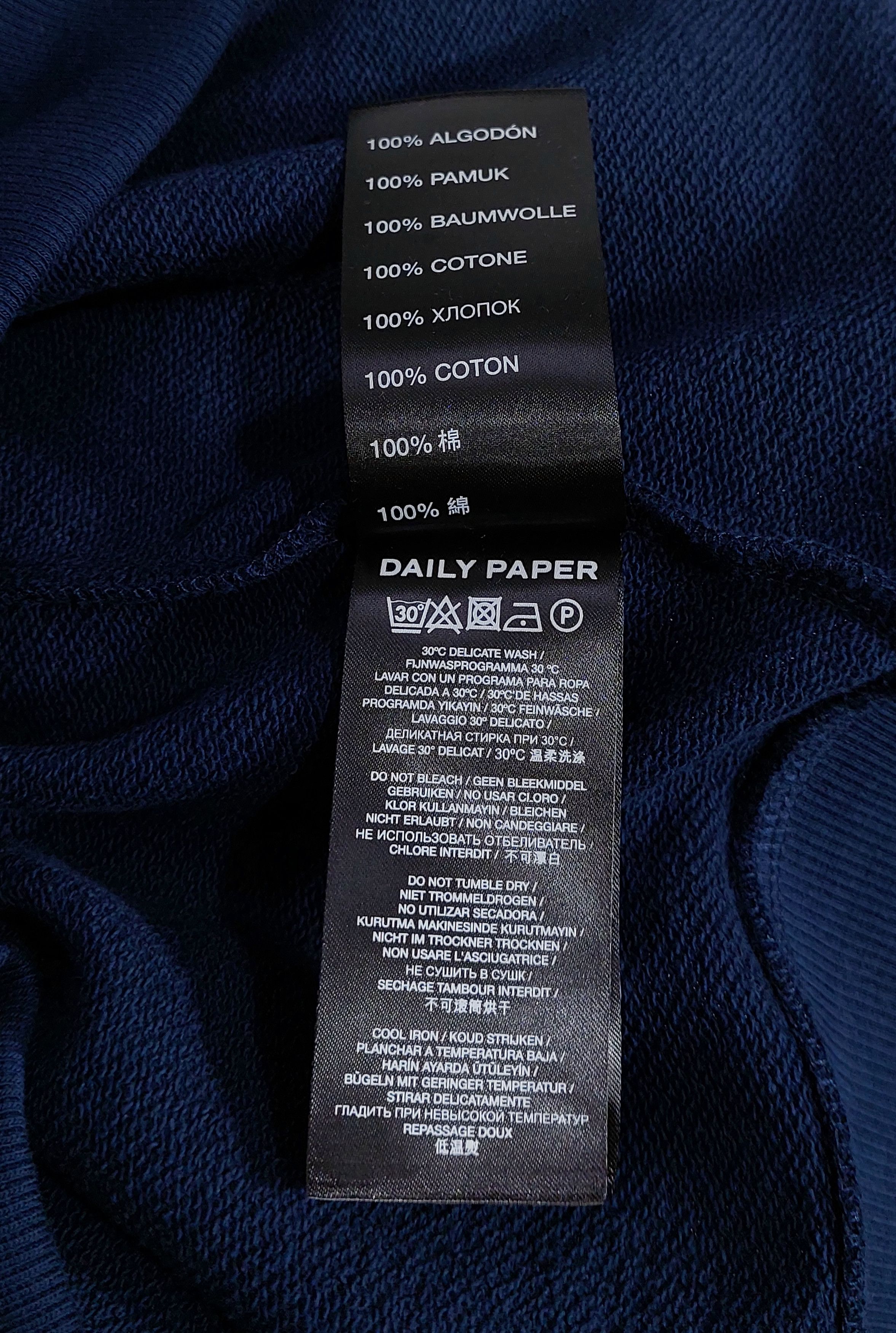 Daily Paper scratch logo sweatshirt - navy blue M Size US M / EU 48-50 / 2 - 4 Thumbnail