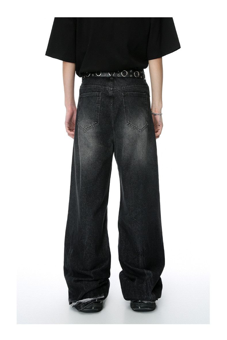 Vintage Men's Retro Distressed Washed Loose Wide-Leg Jeans Size US 32 / EU 48 - 5 Thumbnail