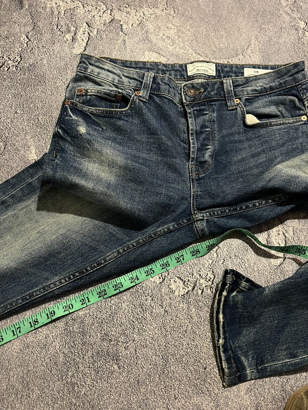 Japanese Brand Destroyed Washed Y2K Skinny Fit / Hysteric Glamour Style 90 Size US 32 / EU 48 - 6 Thumbnail