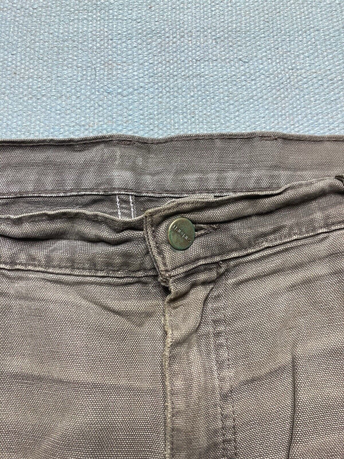 Carhartt × Vintage VTG carhartt canvas work pants baggy skater distressed 38x28 Size US 38 / EU 54 - 9 Thumbnail