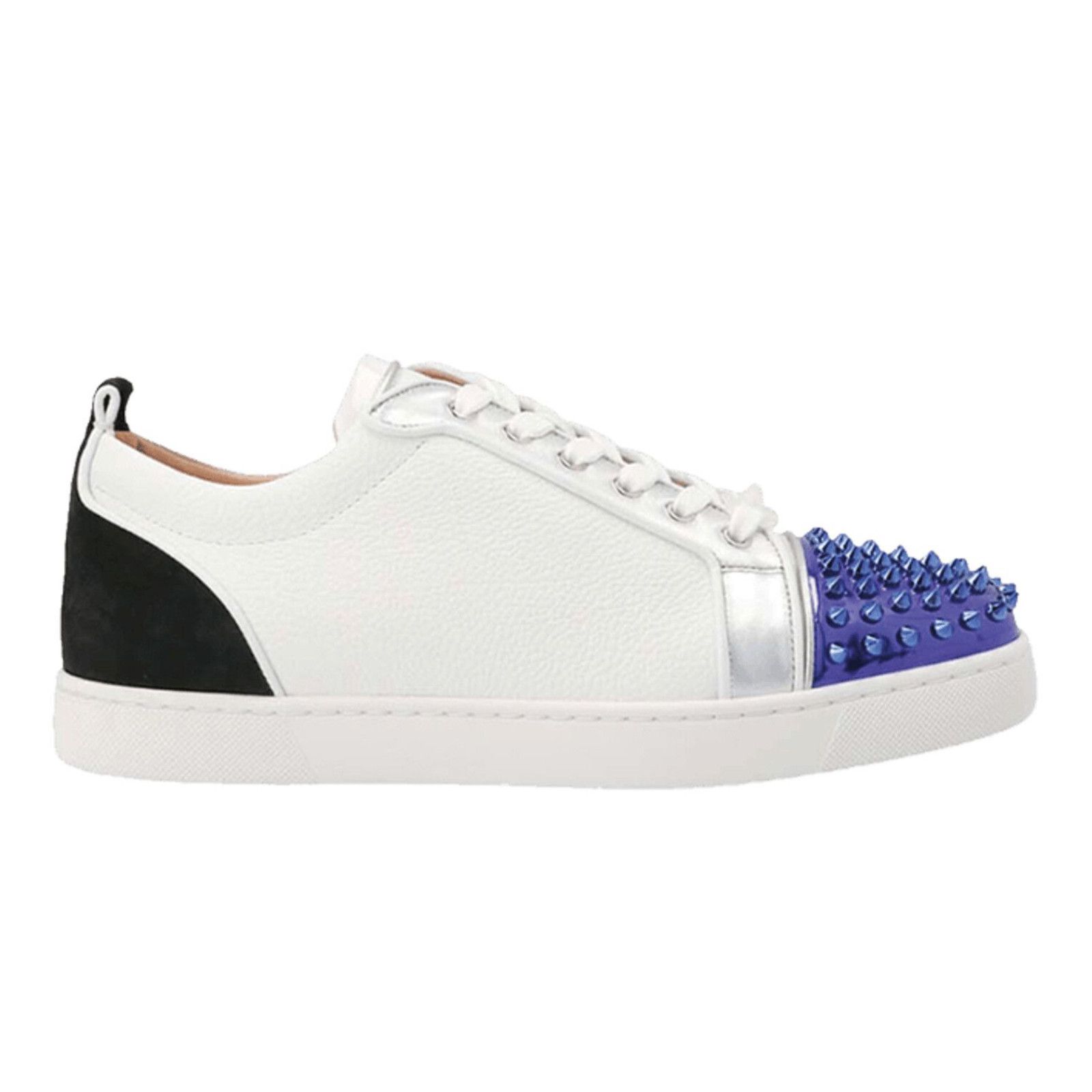 Christian Louboutin Christian Louboutin Louis Junior Spikes Flat White Purple Size US 9 / EU 42 - 1 Thumbnail