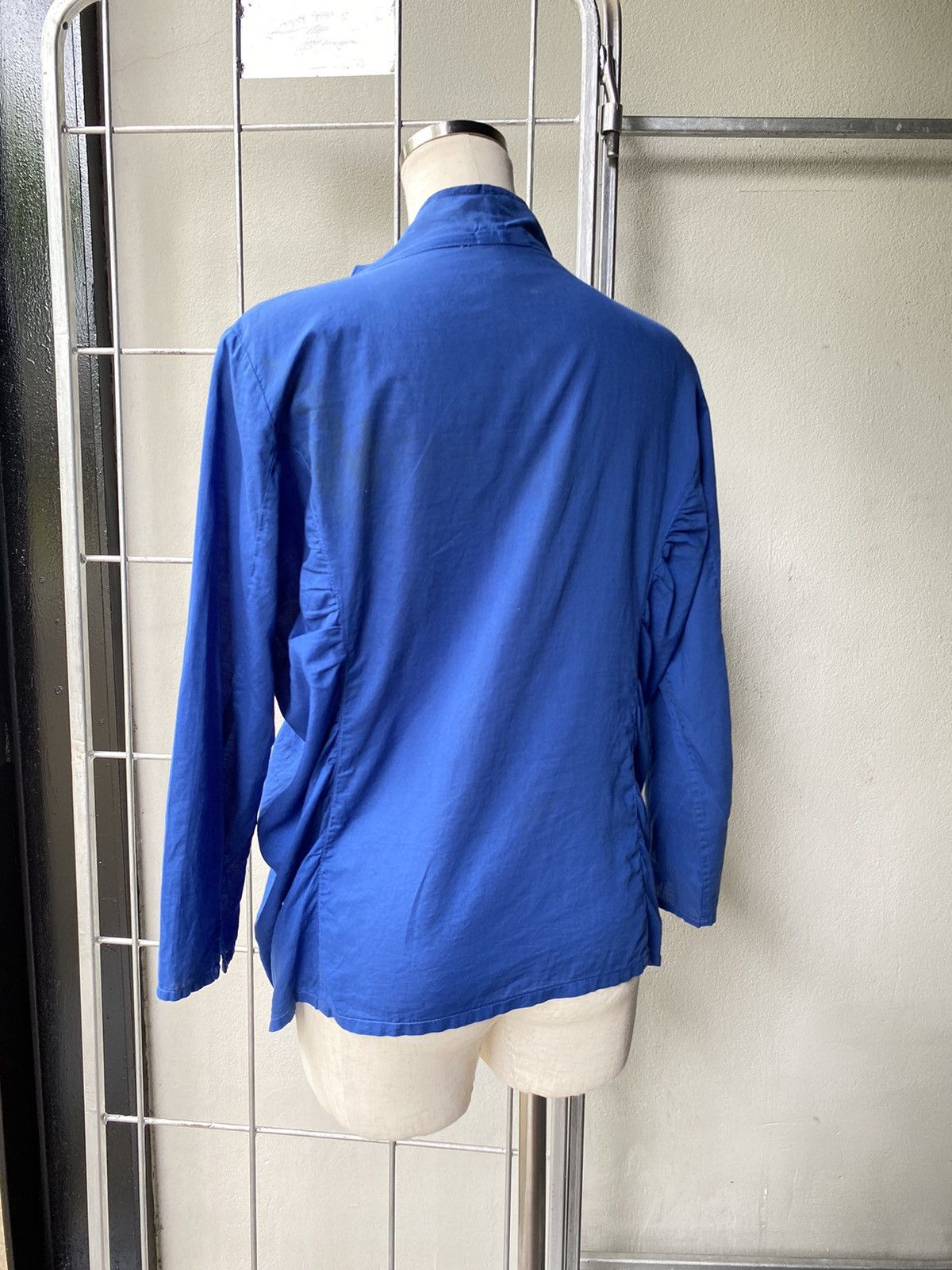 Issey Miyake Plantation blue blouse Size M / US 6-8 / IT 42-44 - 19 Thumbnail