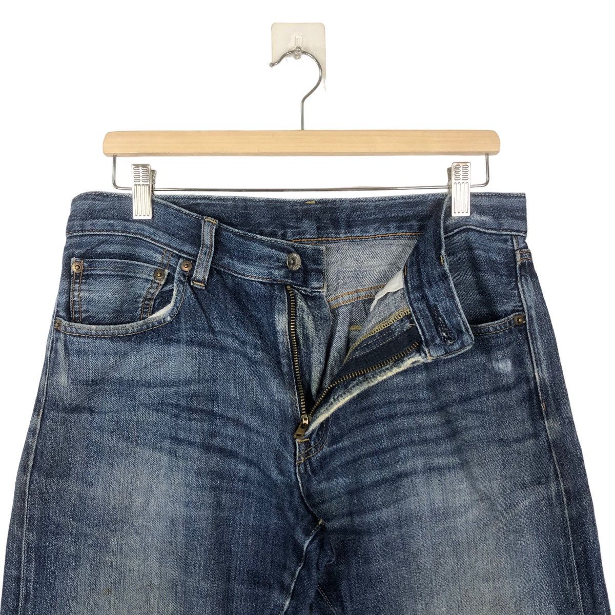 Japanese Brand 🔥RARE DISTRESSED DENIM JEANS UNIQLO JAPAN ISSEY MIYAKE Size US 32 / EU 48 - 8 Thumbnail