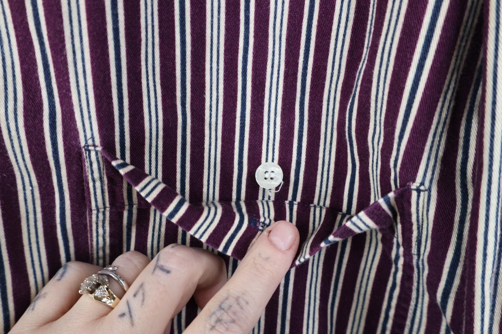 Vintage Vintage 90s Streetwear Collared Button Down Shirt Cotton Size US L / EU 52-54 / 3 - 5 Thumbnail