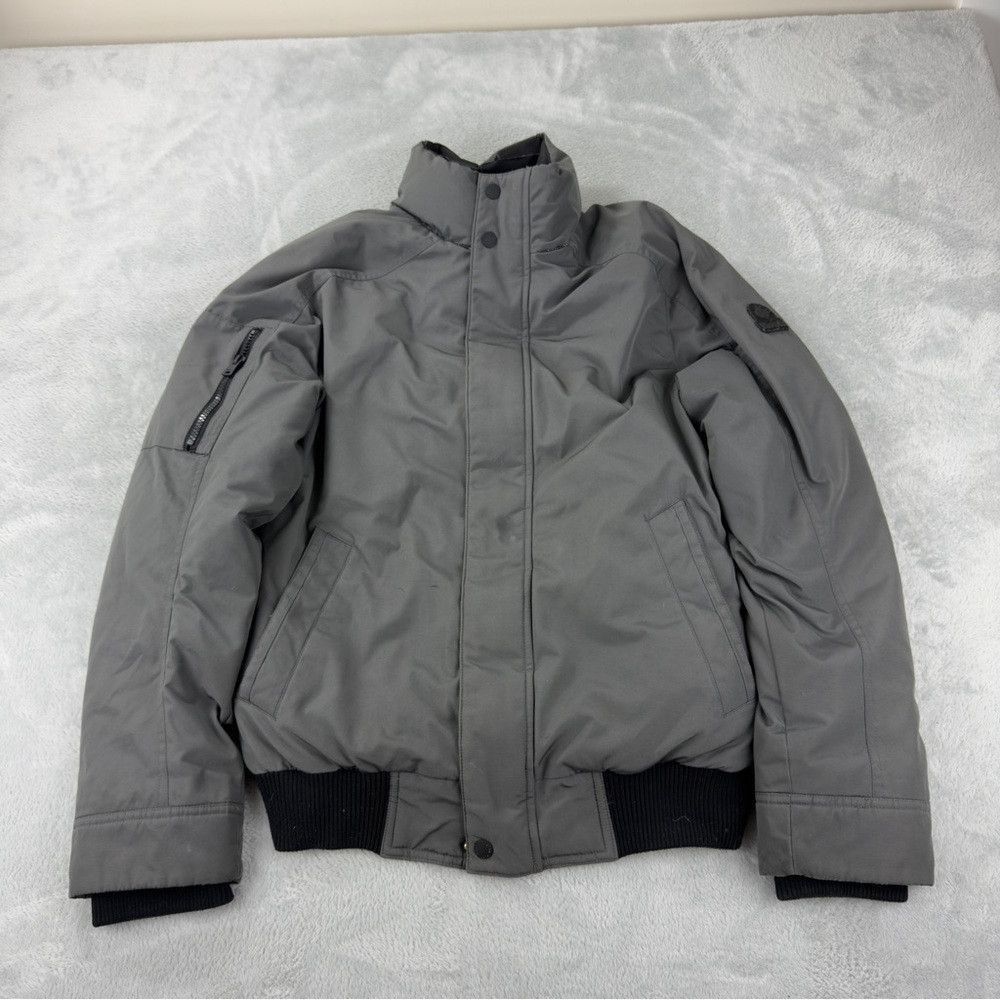 Roots Grey Puffer Jacket Men's Size Small 550 Duck Down Fil