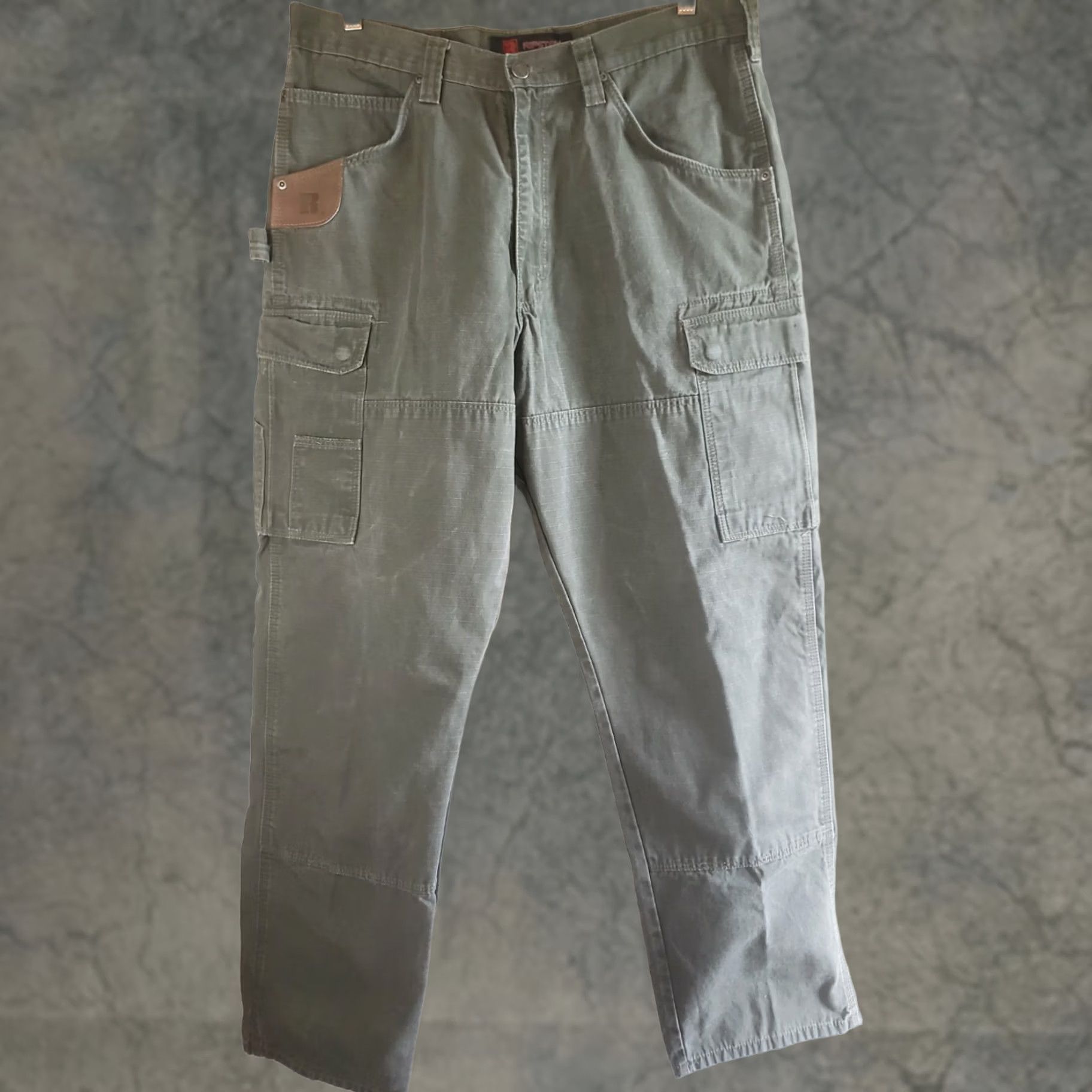Wrangler Wrangler Riggs Workwear Pants Men's Green 36x34 Double Knee RipStop 3W060LD Size US 36 / EU 52 - 1 Thumbnail