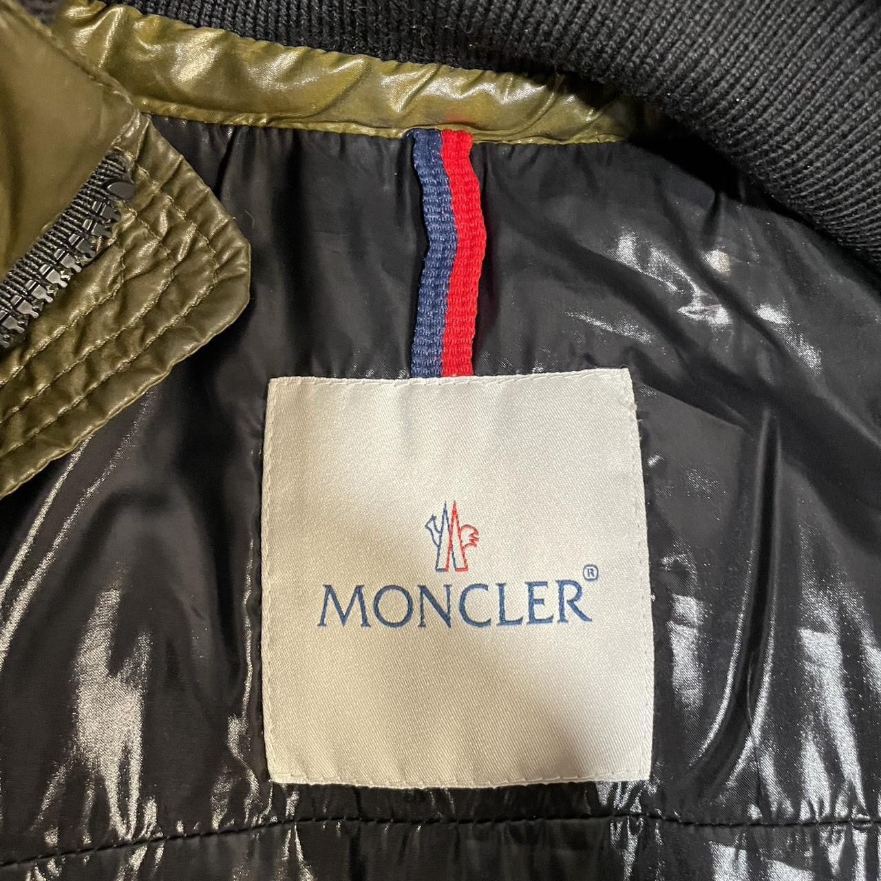 Moncler Vintage Moncler Maya Down Glossy Puffer Bomber Jacket Olive Size US M / EU 48-50 / 2 - 4 Thumbnail