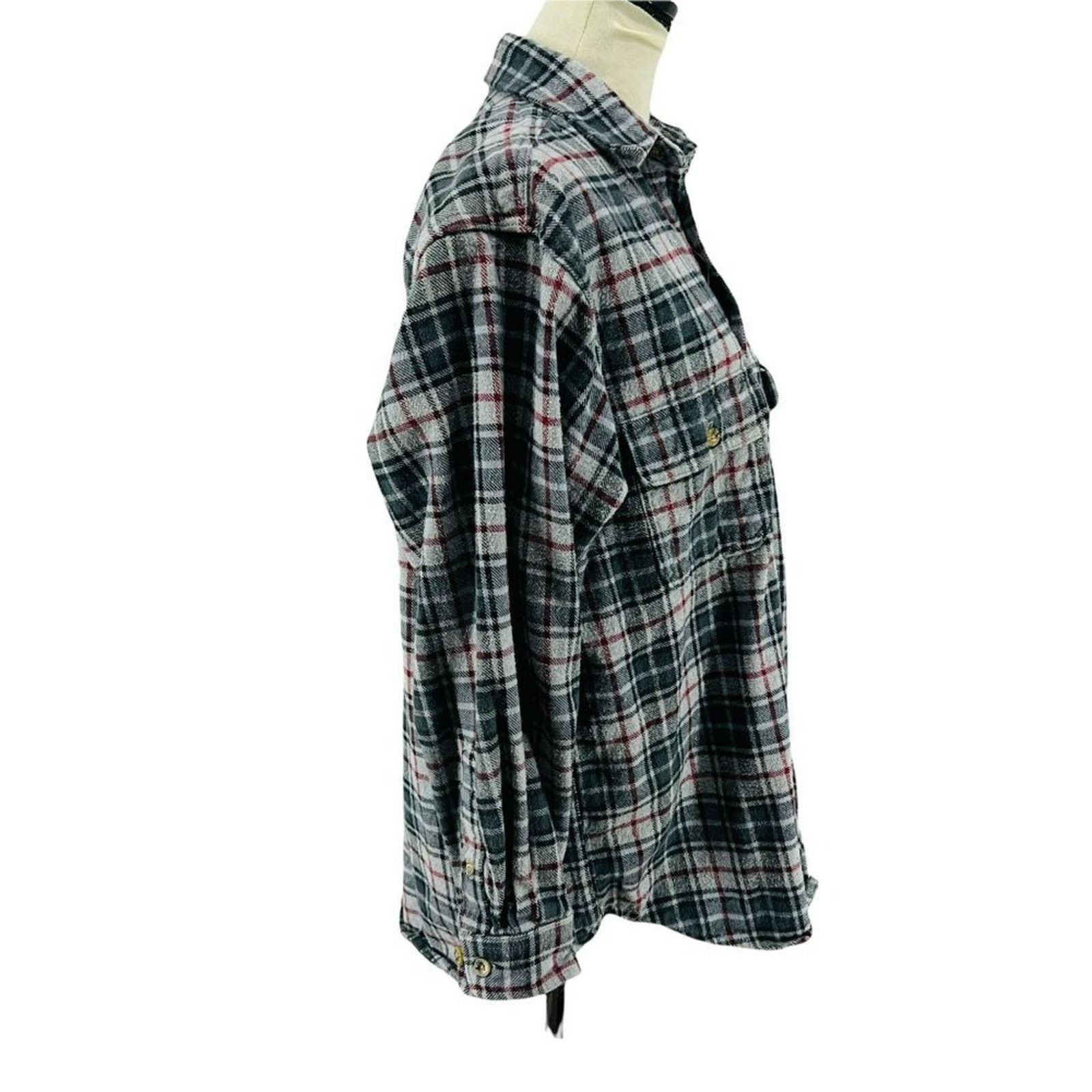 Moose Knuckles Vintage Moose Creek Flannel Shirt Grunge Mens Large Size US L / EU 52-54 / 3 - 2 Thumbnail