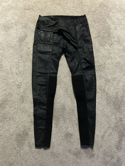 Rick owens store memphis waxed jeans