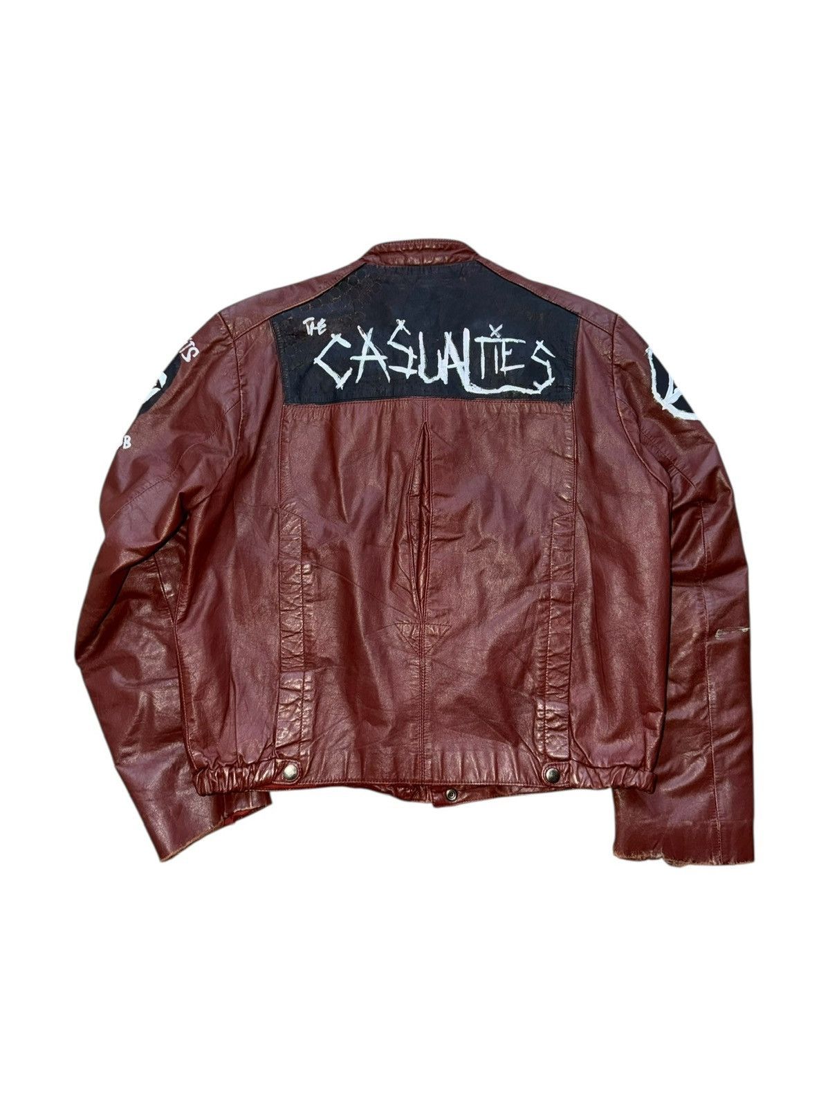 Vintage *RARE* VINTAGE 90s PUNK MISFITS FIEND CASUALTIES LEATHER Size US M / EU 48-50 / 2 - 17 Thumbnail