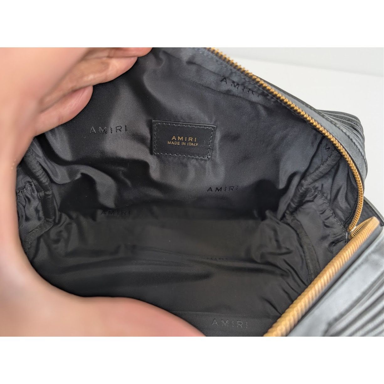 Amiri o1rshd1 Size: OS / Nappa MX1 Padding Beauty Case in Black Size ONE SIZE - 11 Thumbnail