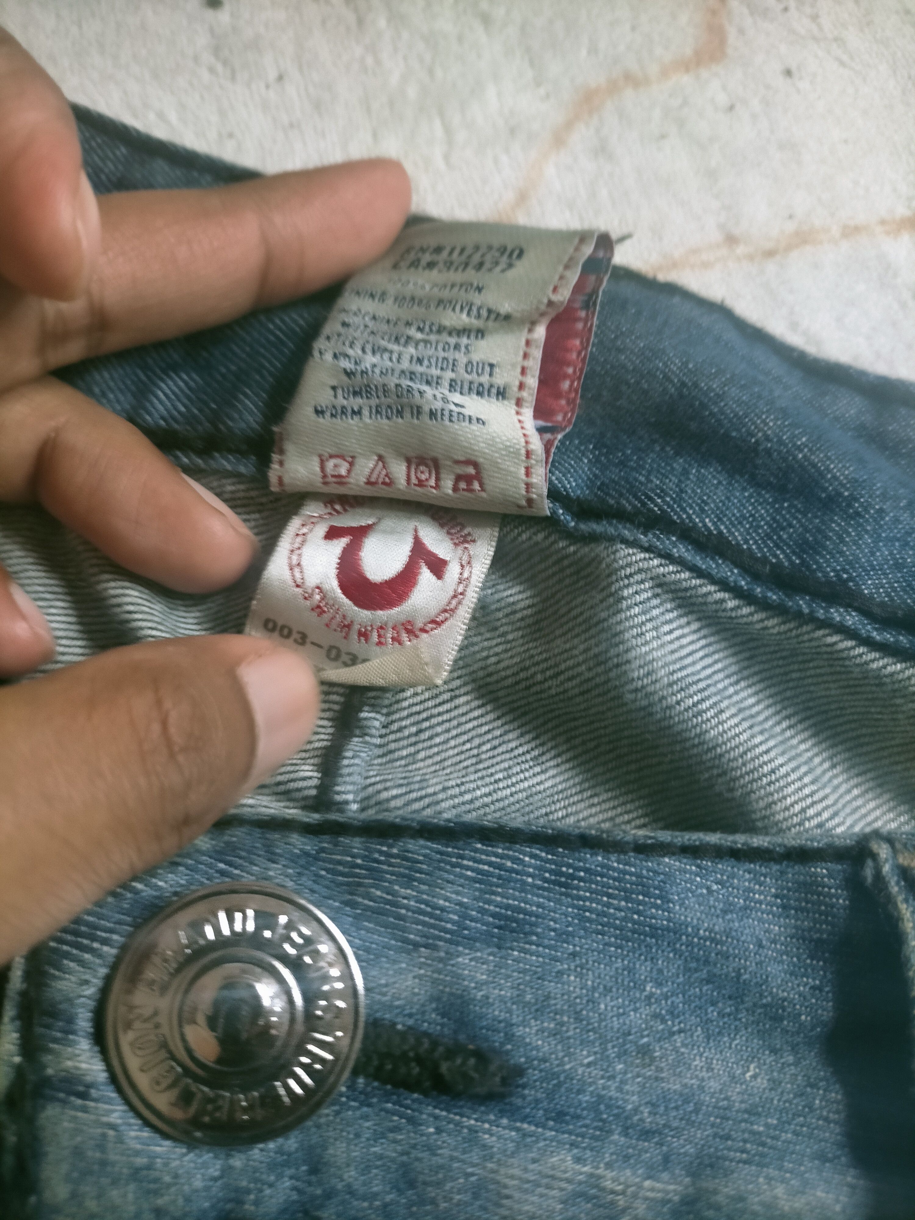 Evisu 🔥 Vintage True Religion Jorts Pants Size US 40 / EU 56 - 8 Thumbnail