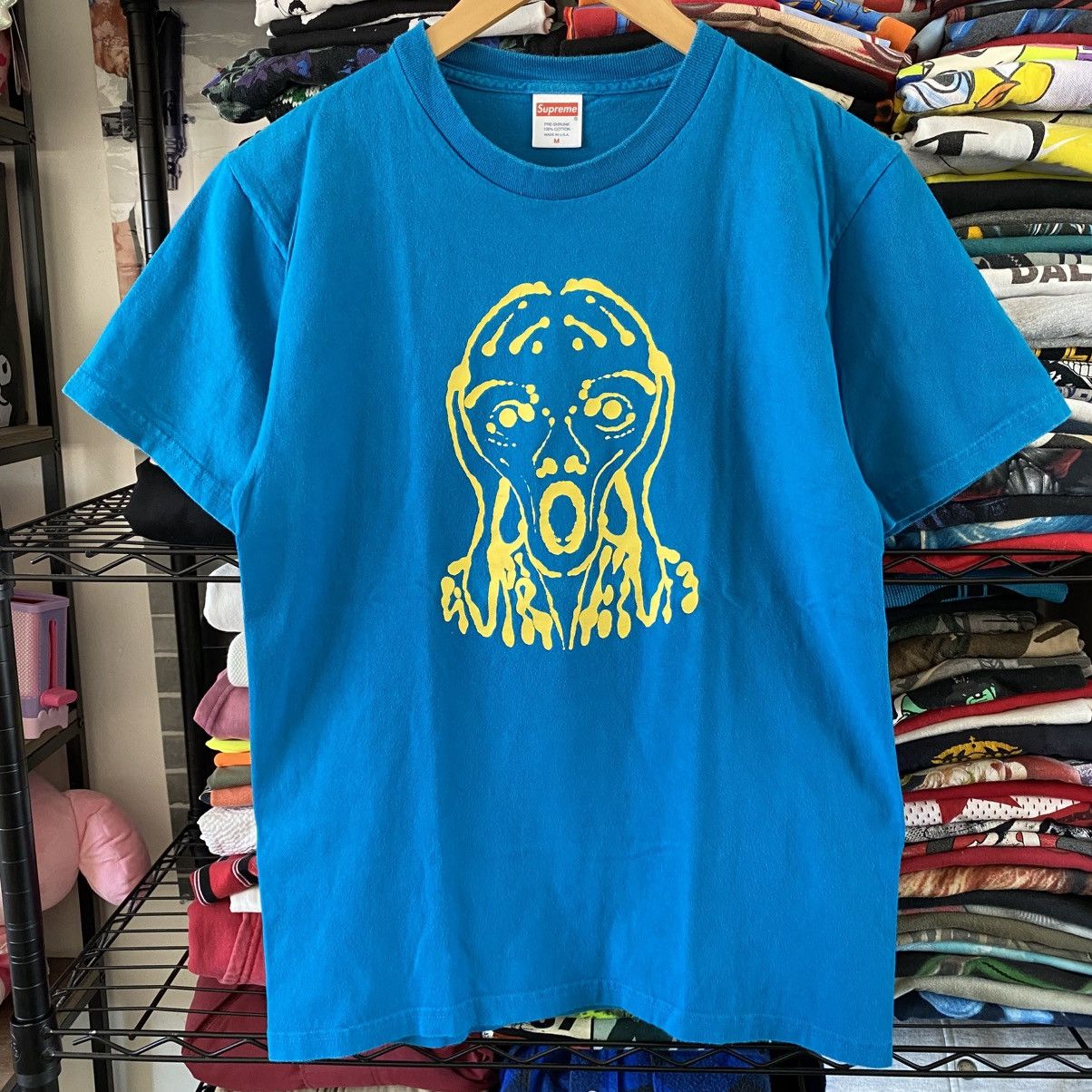 Supreme Supreme Scream T-Shirt Deep Blue 2017 Punk Grunge Y2K Size US M / EU 48-50 / 2 - 1 Thumbnail