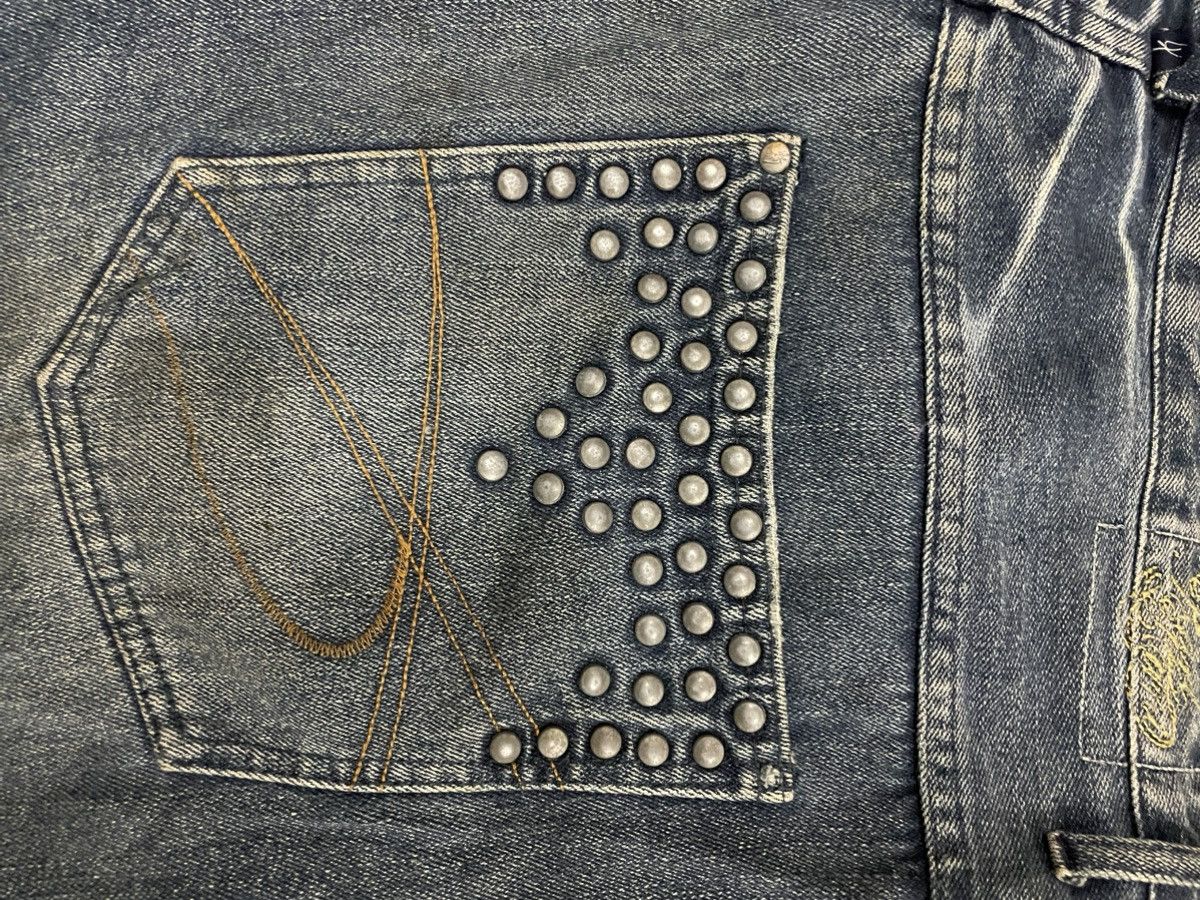 Designer × Karl Kani Karl Kani Baggy Studded Jeans Distressed Denim Size US 38 / EU 54 - 12 Thumbnail