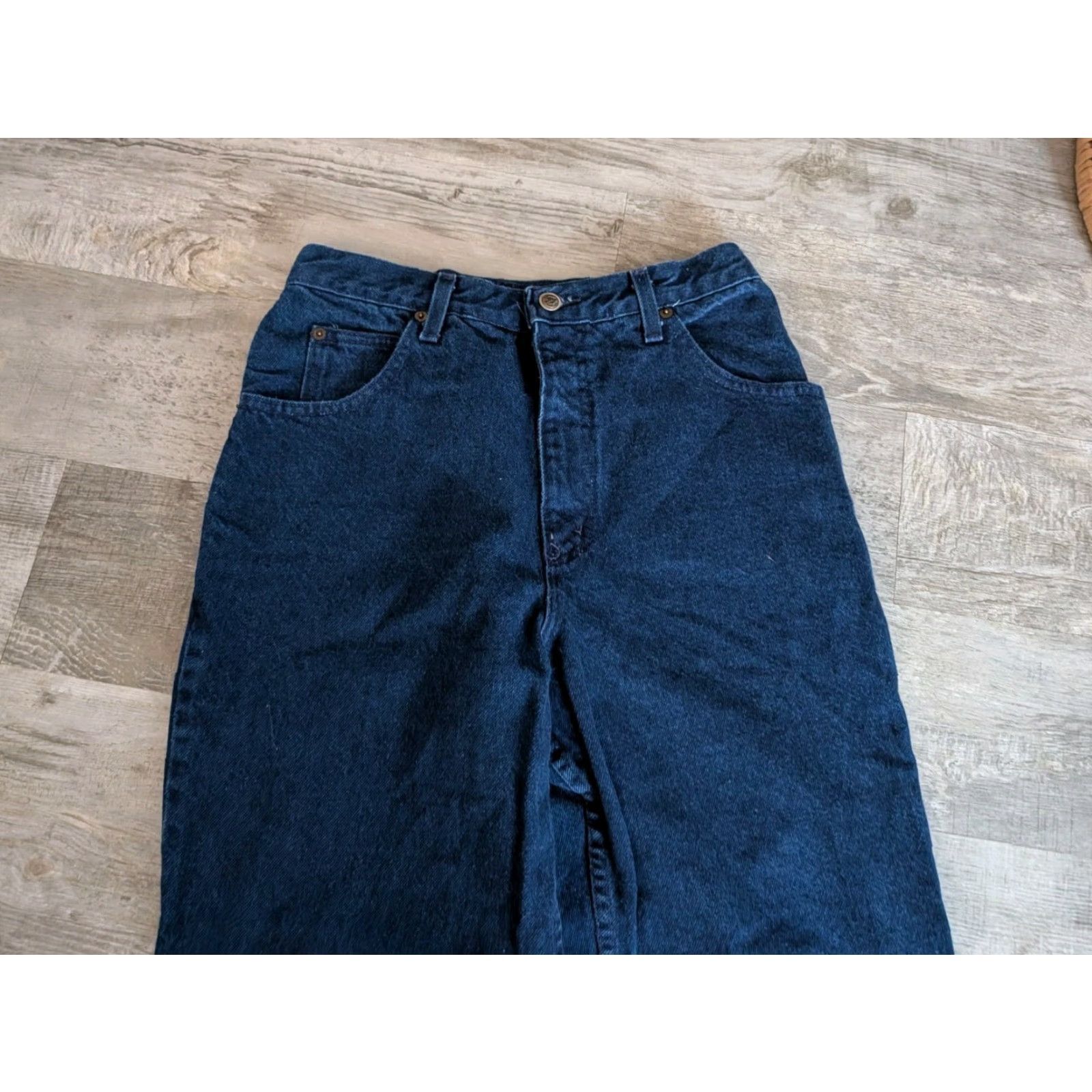 Vintage VINTAGE ZENA Jeans WOMENS Denim Size 10 High Rise 28x32 Blue 100% Cotton Mom Western USA Made Womens Size 32" / US 10 / IT 46 - 3 Thumbnail