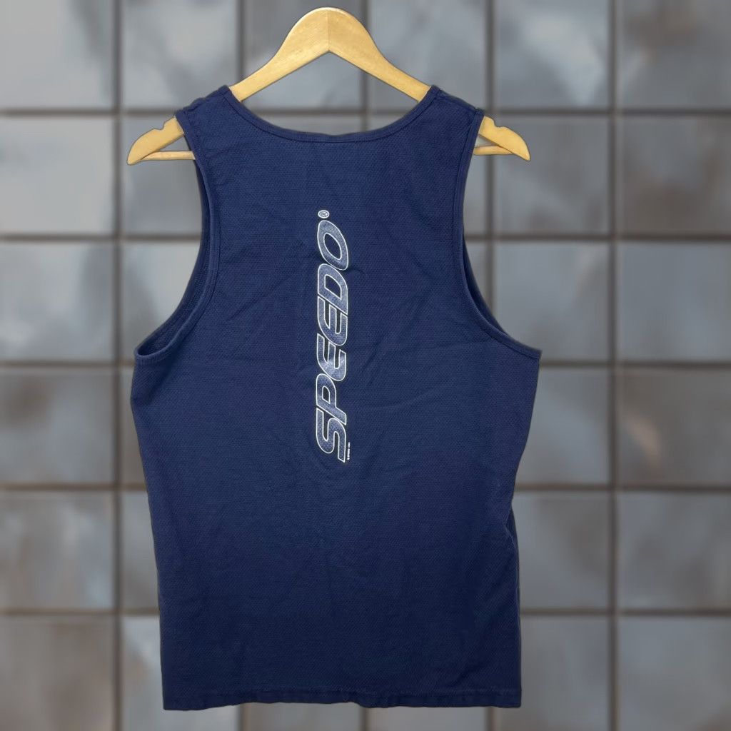 Speedo VINTAGE Speedo T-Shirt Shirt Men M Blue 90s 00s Made in USA Size US M / EU 48-50 / 2 - 1 Thumbnail