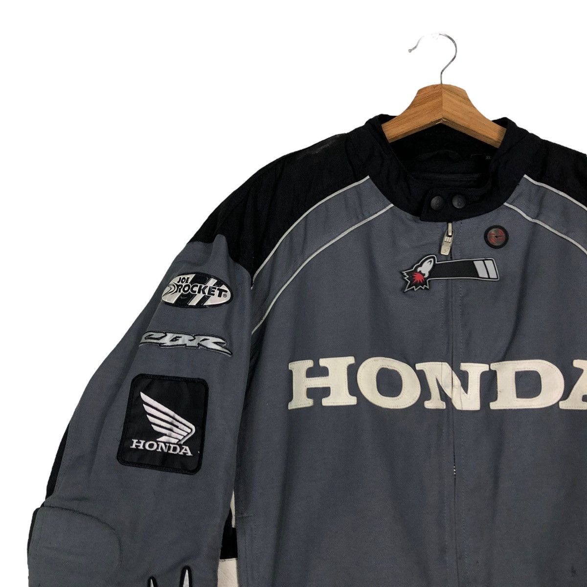 Other 🔥VINTAGE BIKER RACING JACKET HONDA BIG LOGO SAFETY WEAR Size US XL / EU 56 / 4 - 7 Thumbnail