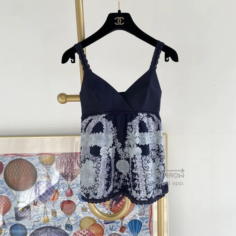 Hermes Hermes Patterned Camisole Top Size XXS / US 00 / IT 34 - 1 Thumbnail