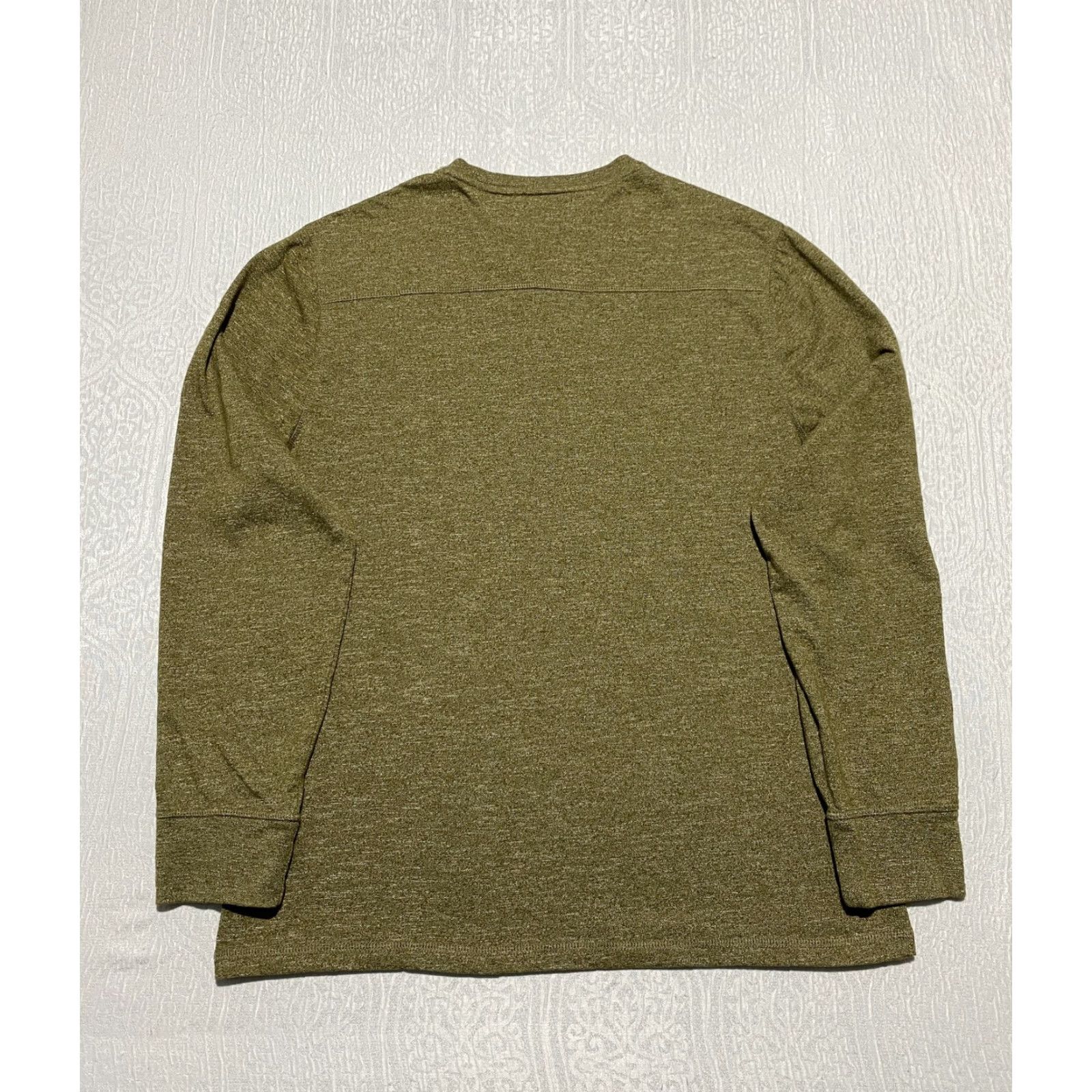 Lucky Brand Lucky Brand Shirt Mens Large Olive Green Henley Long Sleeve Cotton Blend Casual Size US L / EU 52-54 / 3 - 3 Thumbnail