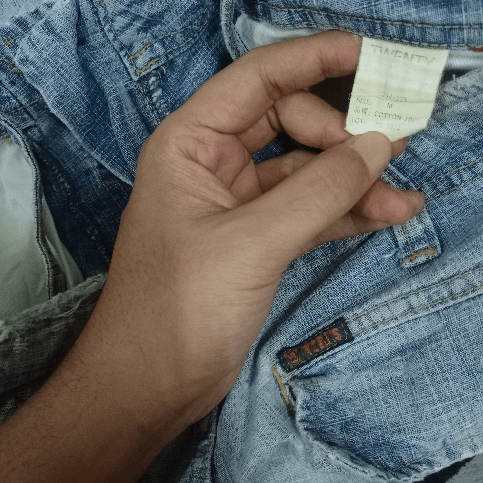 Japanese Brand × Twenty Vintage TWENTY Baggy Distressed Cargo Jeans Shorts Jorts Size US 31 - 7 Thumbnail