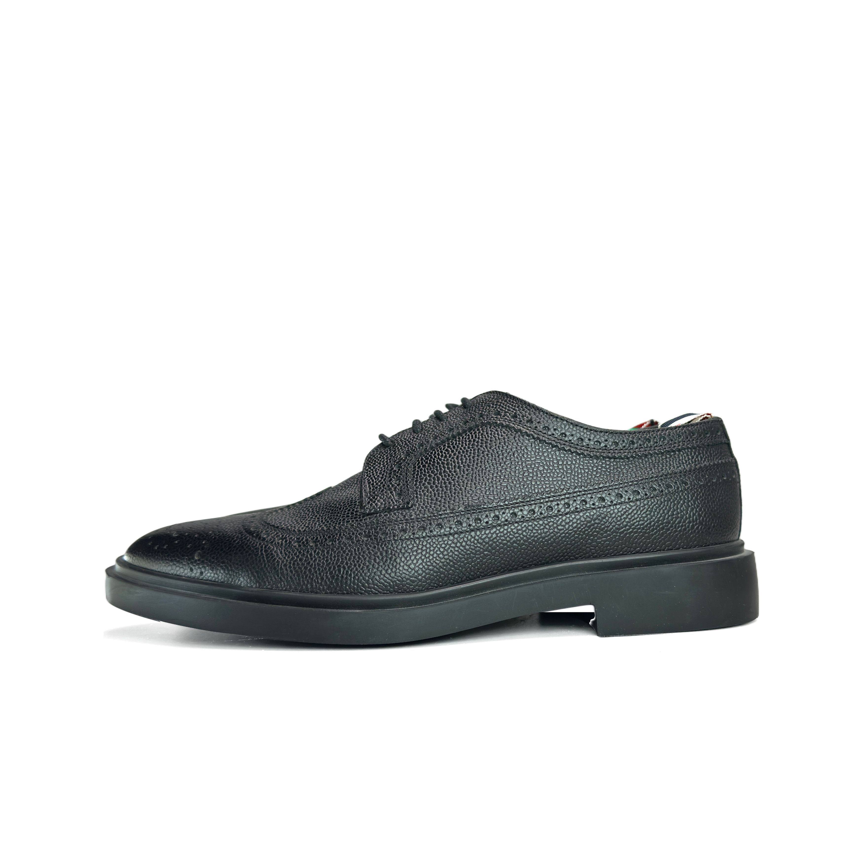 Thom Browne Thom Browne Black Pebble Grain Brogue Shoes Size 9