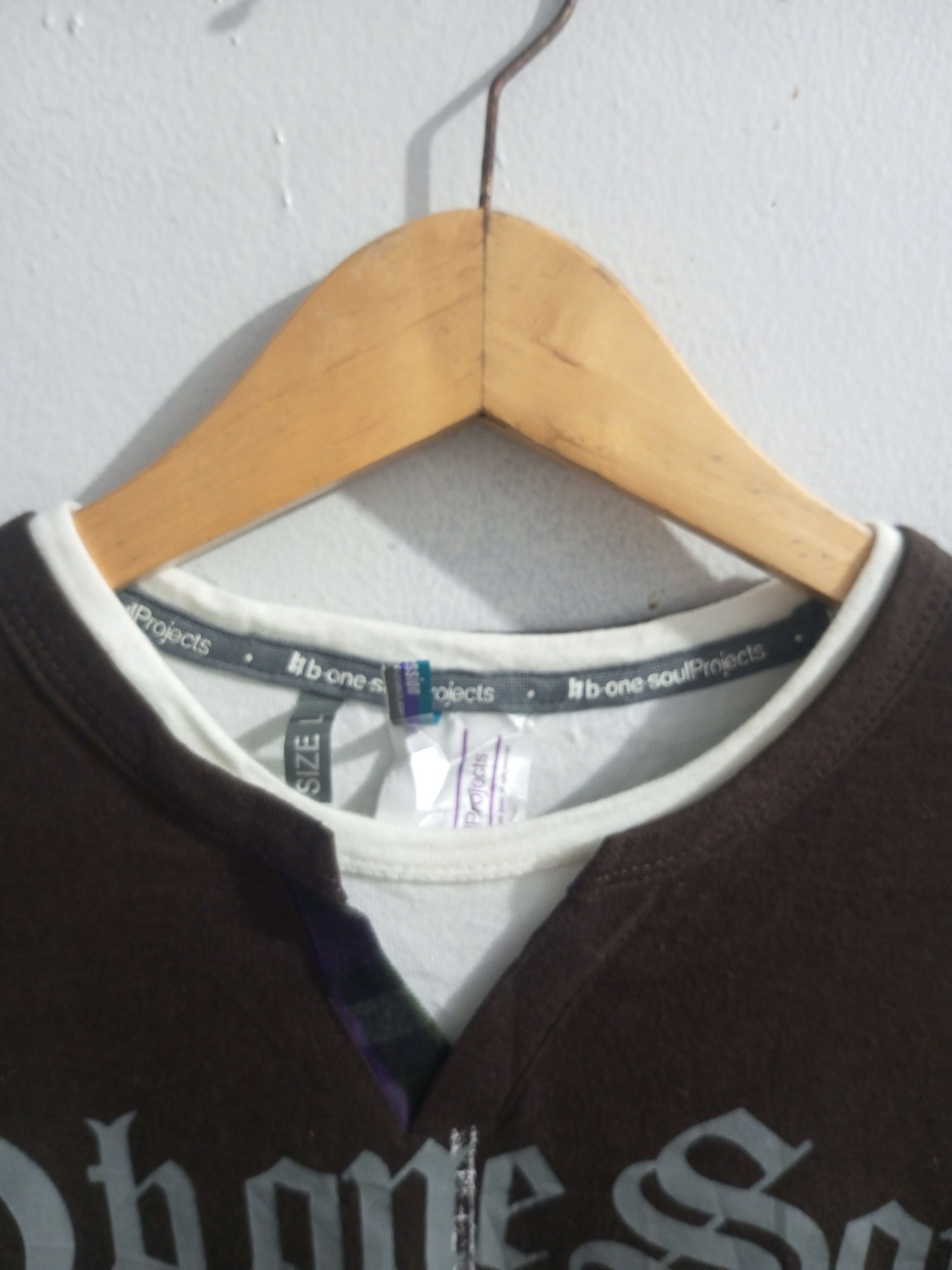 Japanese Brand × Vintage Vintage b one soul poem double layer t shirt Size US L / EU 52-54 / 3 - 10 Thumbnail