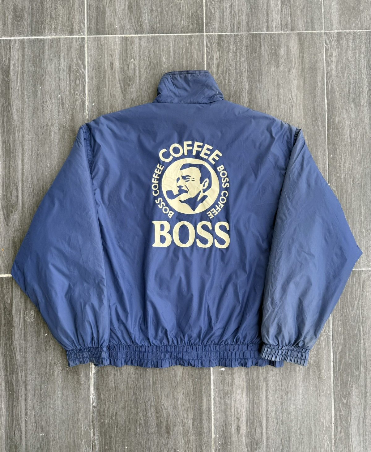Japanese Brand Vintage 90’s SUNTORY COFFEE BOSS Puffer Bomber Jacket Size US L / EU 52-54 / 3 - 2 Thumbnail