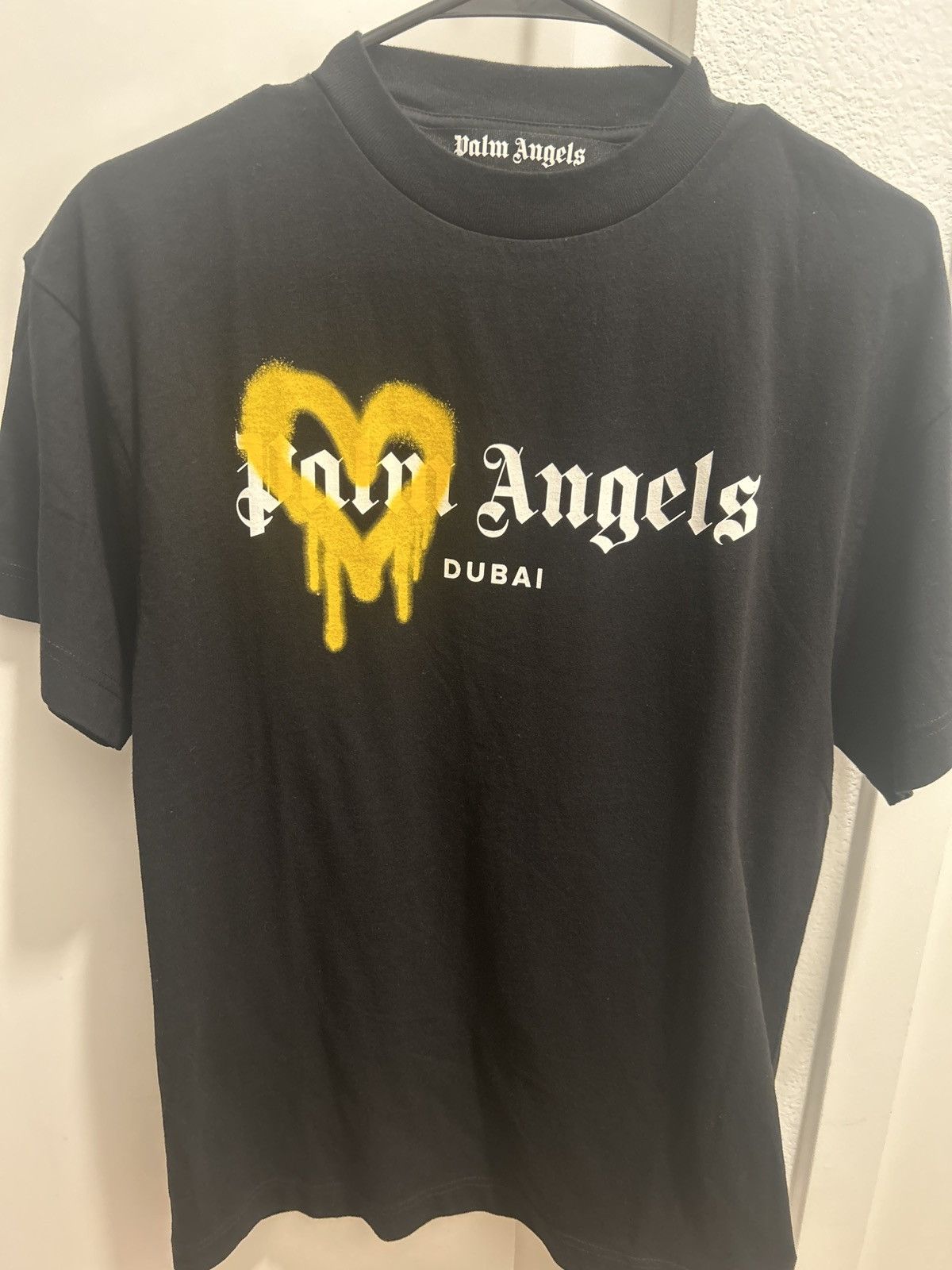 Palm Angels New Palm Angel Dubai Heart Sprayed Logo T-Shirt Small Size US S / EU 44-46 / 1 - 1 Thumbnail