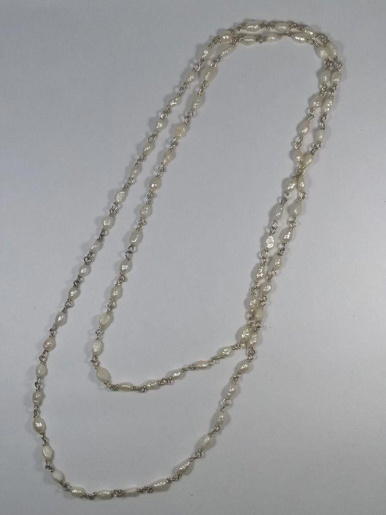 Handmade Mexican Handmade Sterling Freshwater Pearl Flapper Necklace Size ONE SIZE - 5 Thumbnail