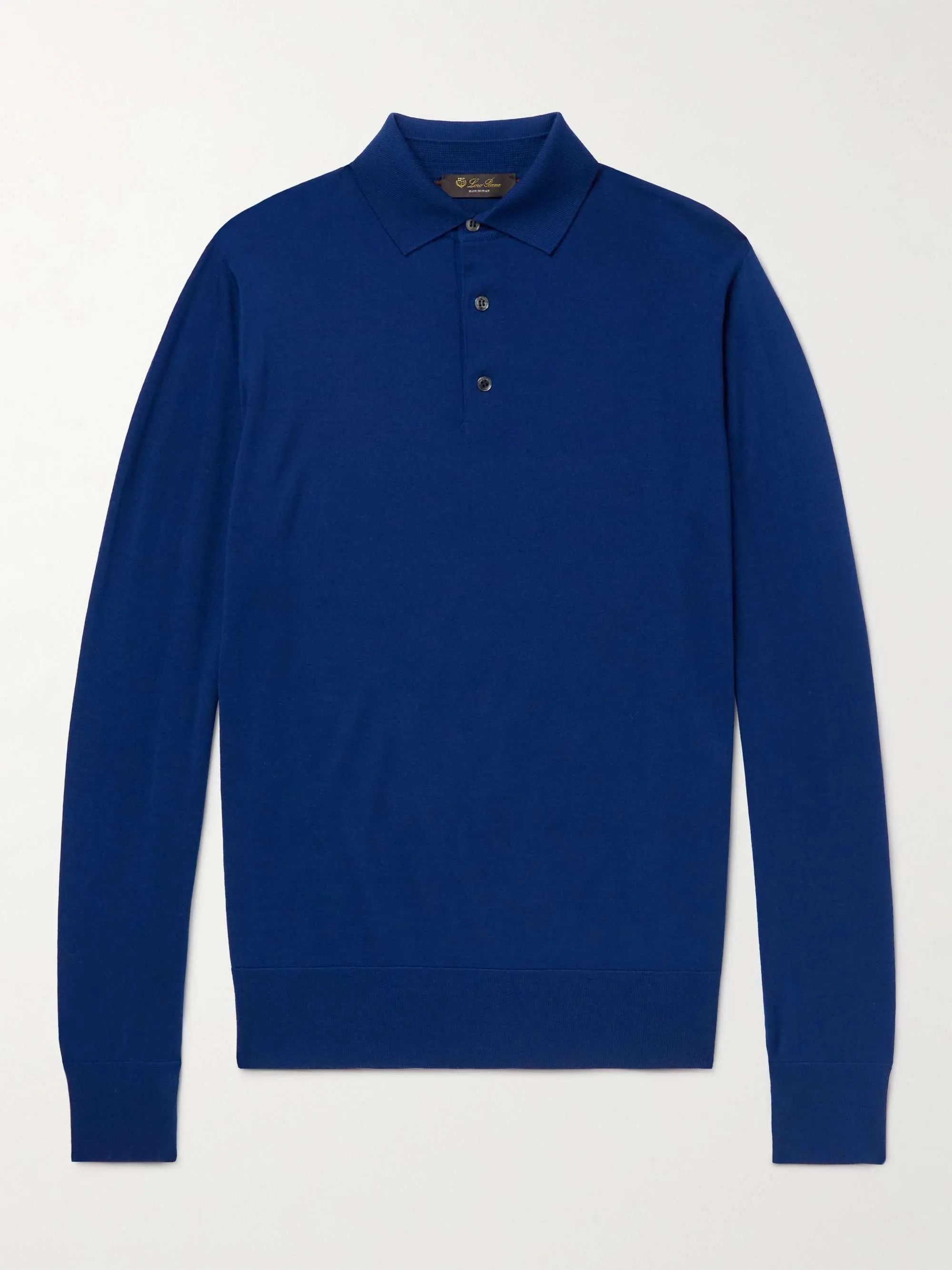 image of Loro Piana O1Srvl11E0424 Polo Ml Knitwear In Blue, Men's (Size Medium)