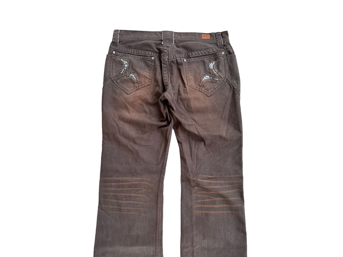 If Six Was Nine Insane Vintage Japanese Brand Flare Jeans With Snake Skins Size US 34 / EU 50 - 7 Thumbnail