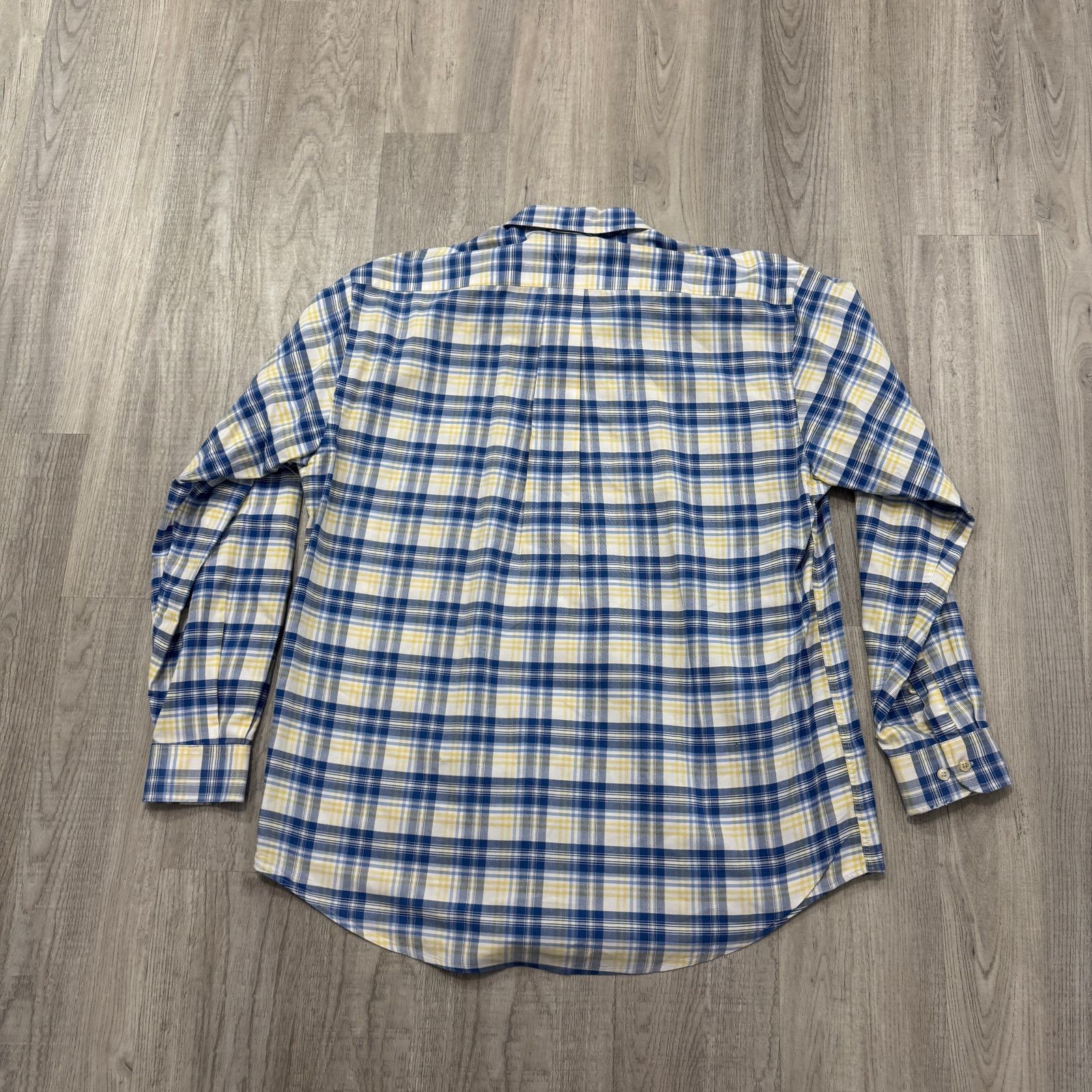 Tommy Hilfiger Vintage Tommy Hilfiger Button Shirt Medium Blue Yellow Plaid Size US M / EU 48-50 / 2 - 8 Thumbnail