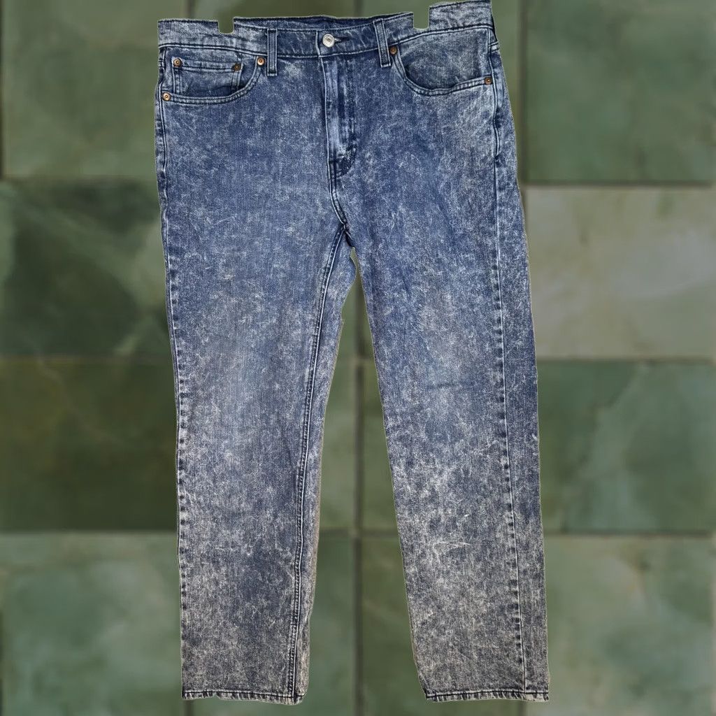 Levi's VINTAGE Levis 541 Jeans Mens 34x32 Blue Acid Wash Athletic Taper Stretch Denim Zip Fly Size US 34 / EU 50 - 1 Thumbnail