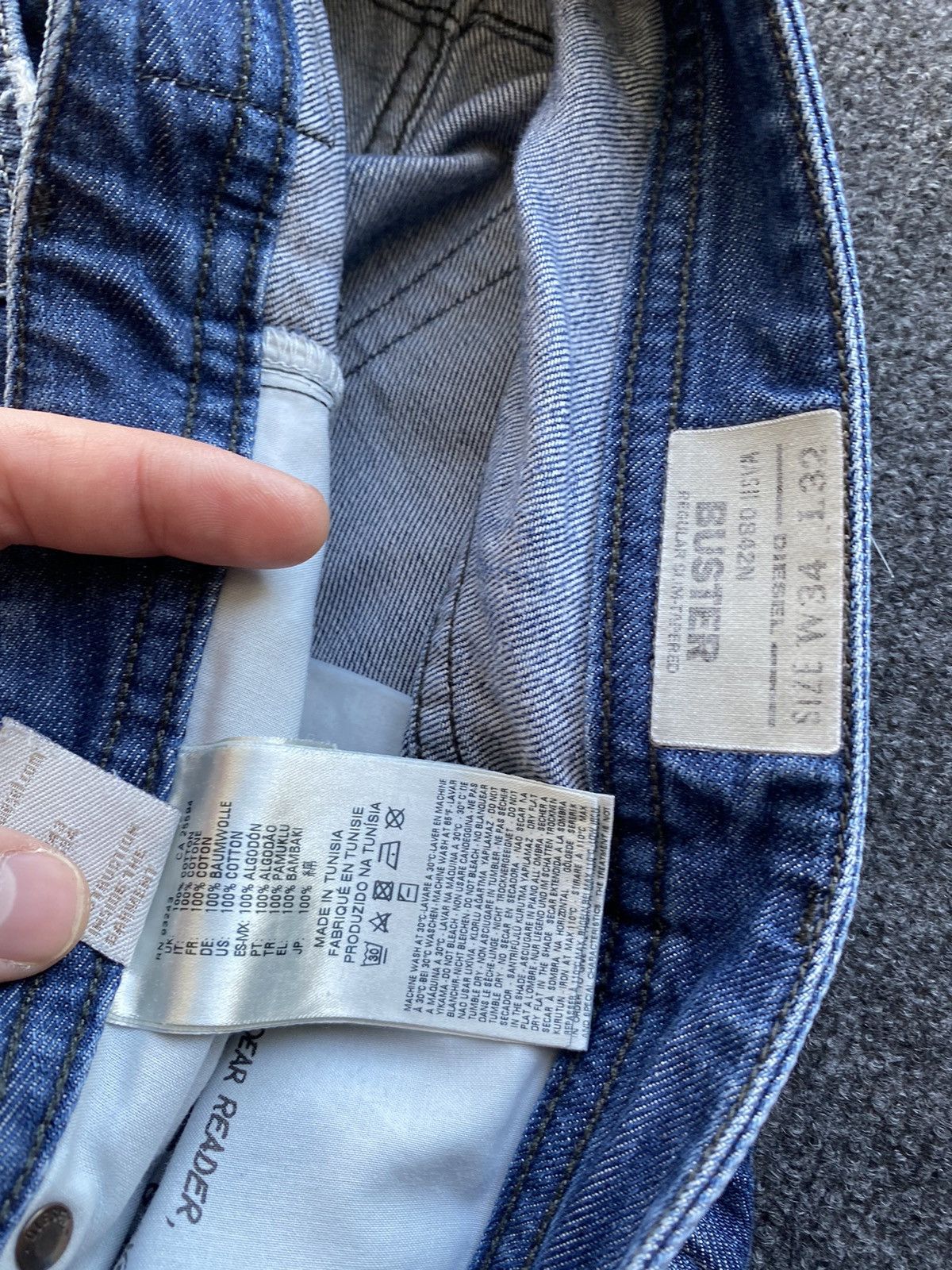 Diesel 🔥Opium Punk Diesel Blue Buster regular slim tapered 34 mens Size US 34 / EU 50 - 4 Thumbnail