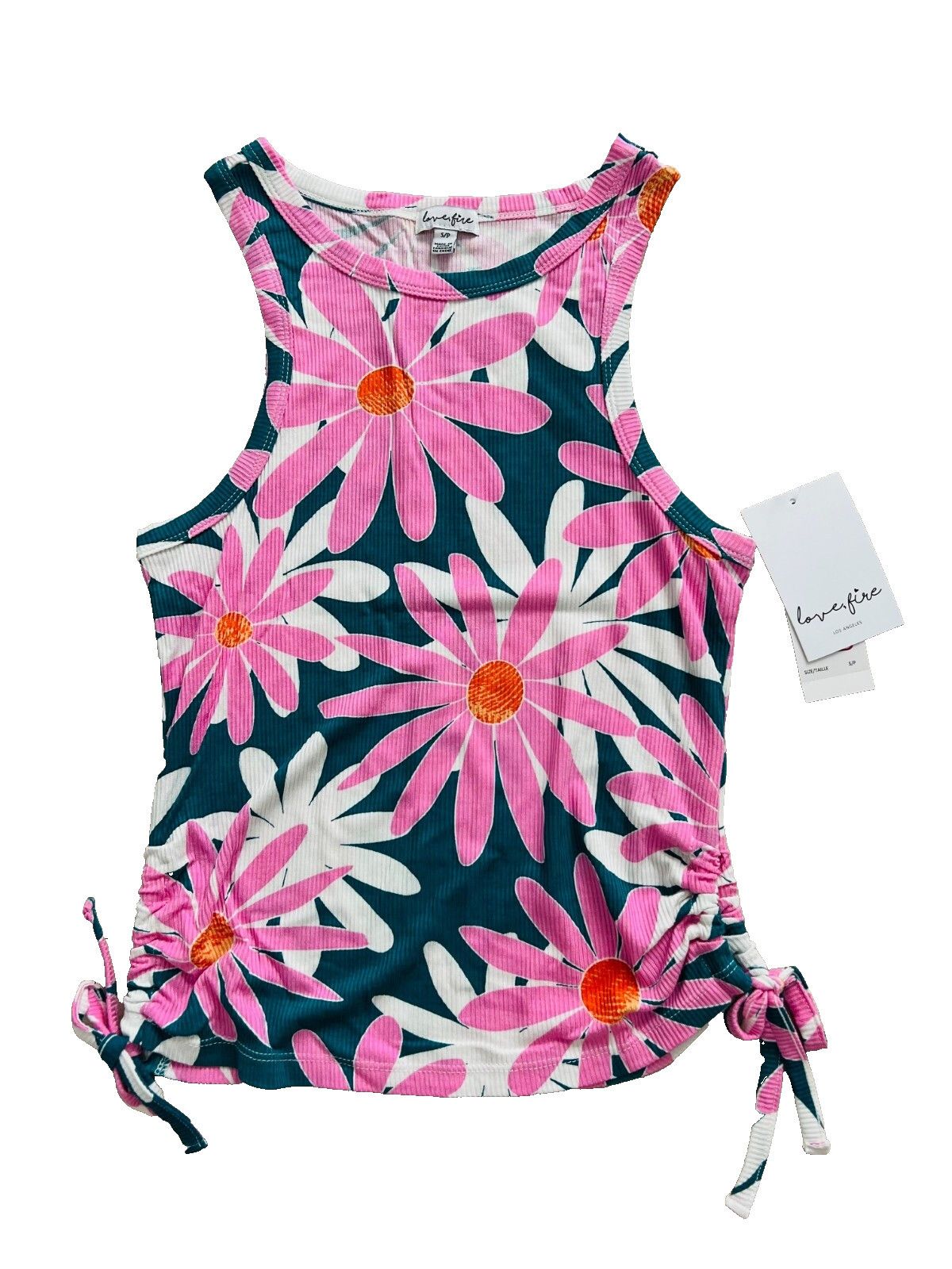 Other Love, Fire Los Angeles Rib Floral Tank ( S ) Size S / US 4 / IT 40 - 1 Thumbnail