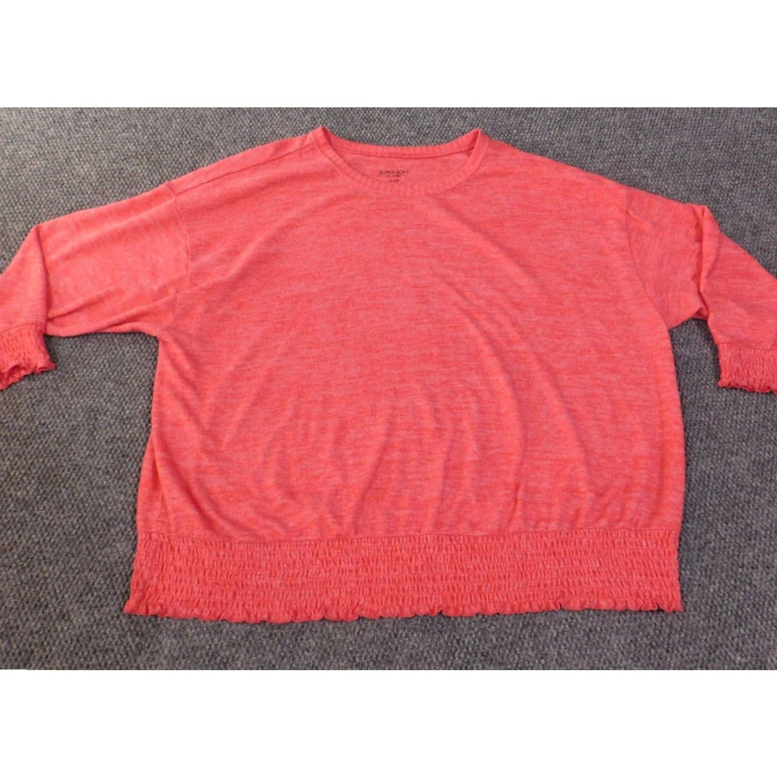 Torrid Torrid Sweater Cardigan Womens 5X Pink Polyester Rayon Knit Cable-Knit Raglan Long Sleeve Round Neck Plus Size Winter Stretch Size XXL / US 16-18 / IT 52-54 - 2 Thumbnail