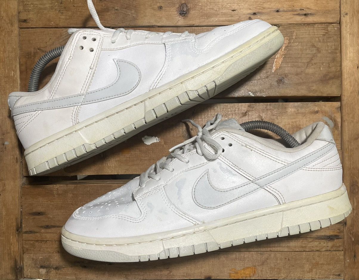 Nike Nike Dunk Low Retro White Pure Platinum Size US 9.5 / EU 42-43 - 4 Thumbnail