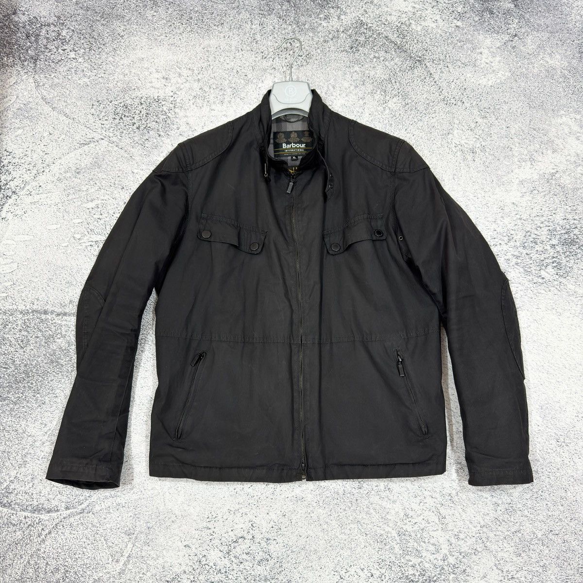 Waxed Barbour International Rebel Jacket XL size