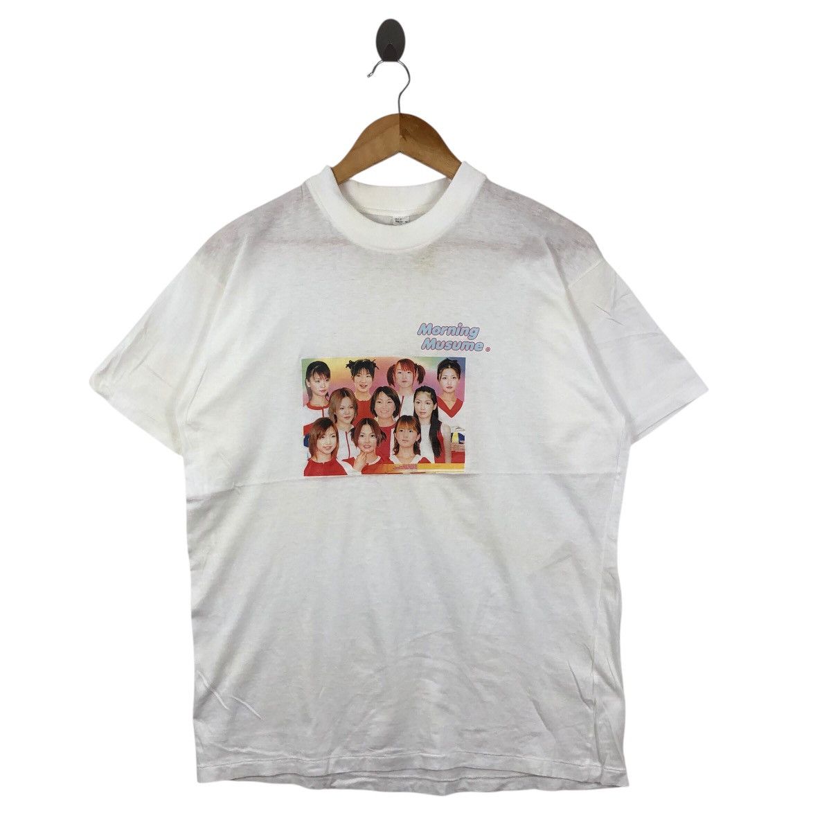 Band Tees Vintage 90s MORNING MUSUME Japanese Girl Group Tee Shirt Size US L / EU 52-54 / 3 - 1 Thumbnail