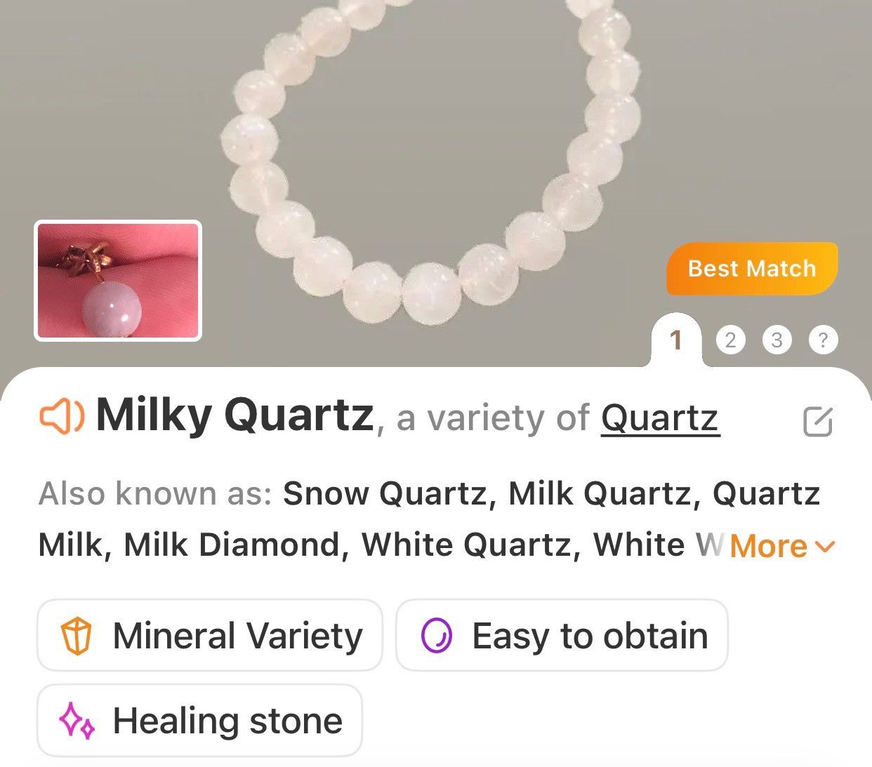 Jewelry Vintage milky quartz stone bar gold chain necklace Size ONE SIZE - 11 Thumbnail