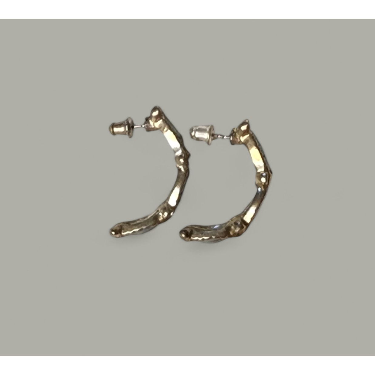 The Unbranded Brand Unbranded silver plated blue resin cresent pierced earrings Size ONE SIZE - 3 Thumbnail