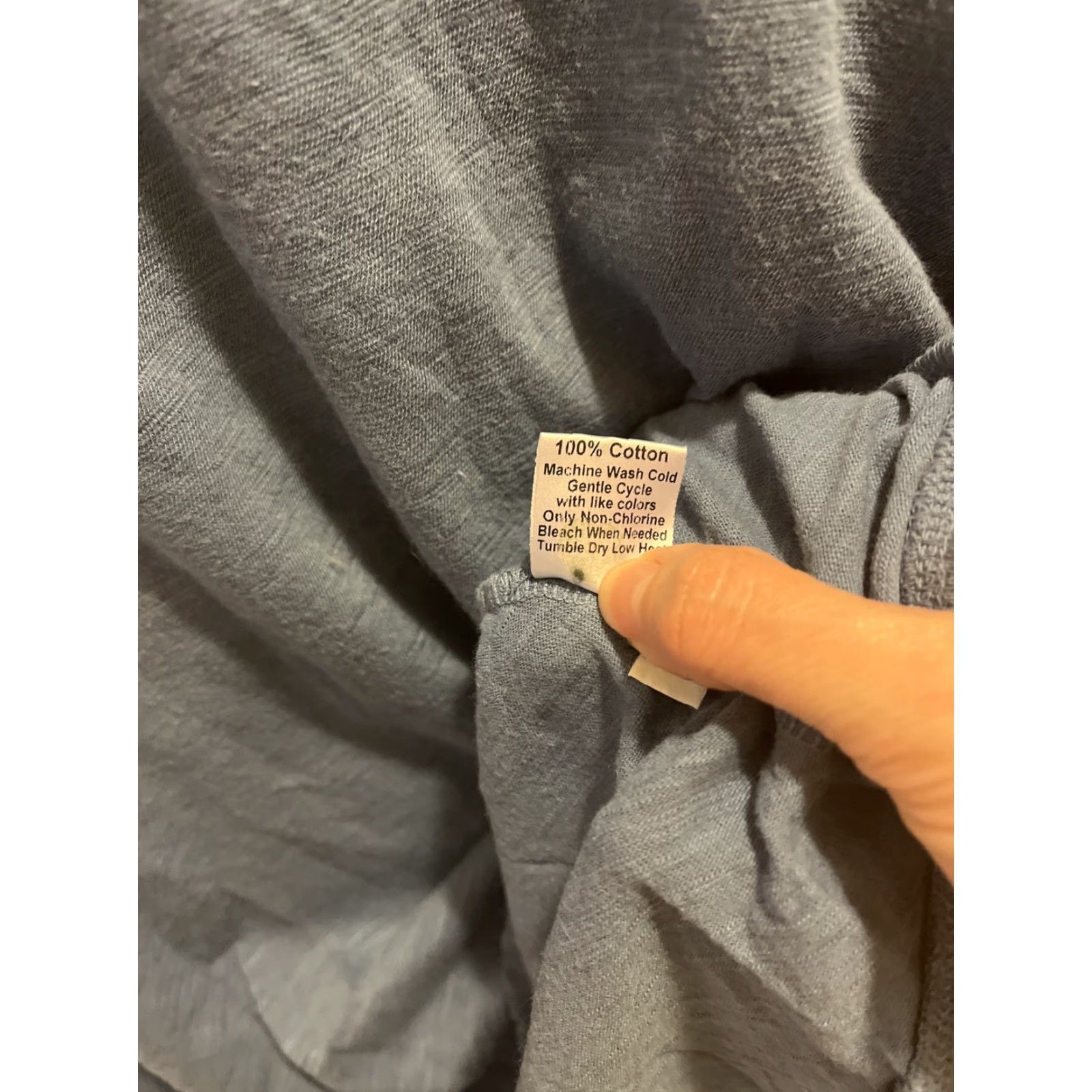 Vintage VINTAGE Jethro Women's Top Shirt XS Blue Long Sleeve Crew Neck Pullover Knit Cotton All Seasons Bohemian 90s Womens Size XS / US 0-2 / IT 36-38 - 6 Thumbnail